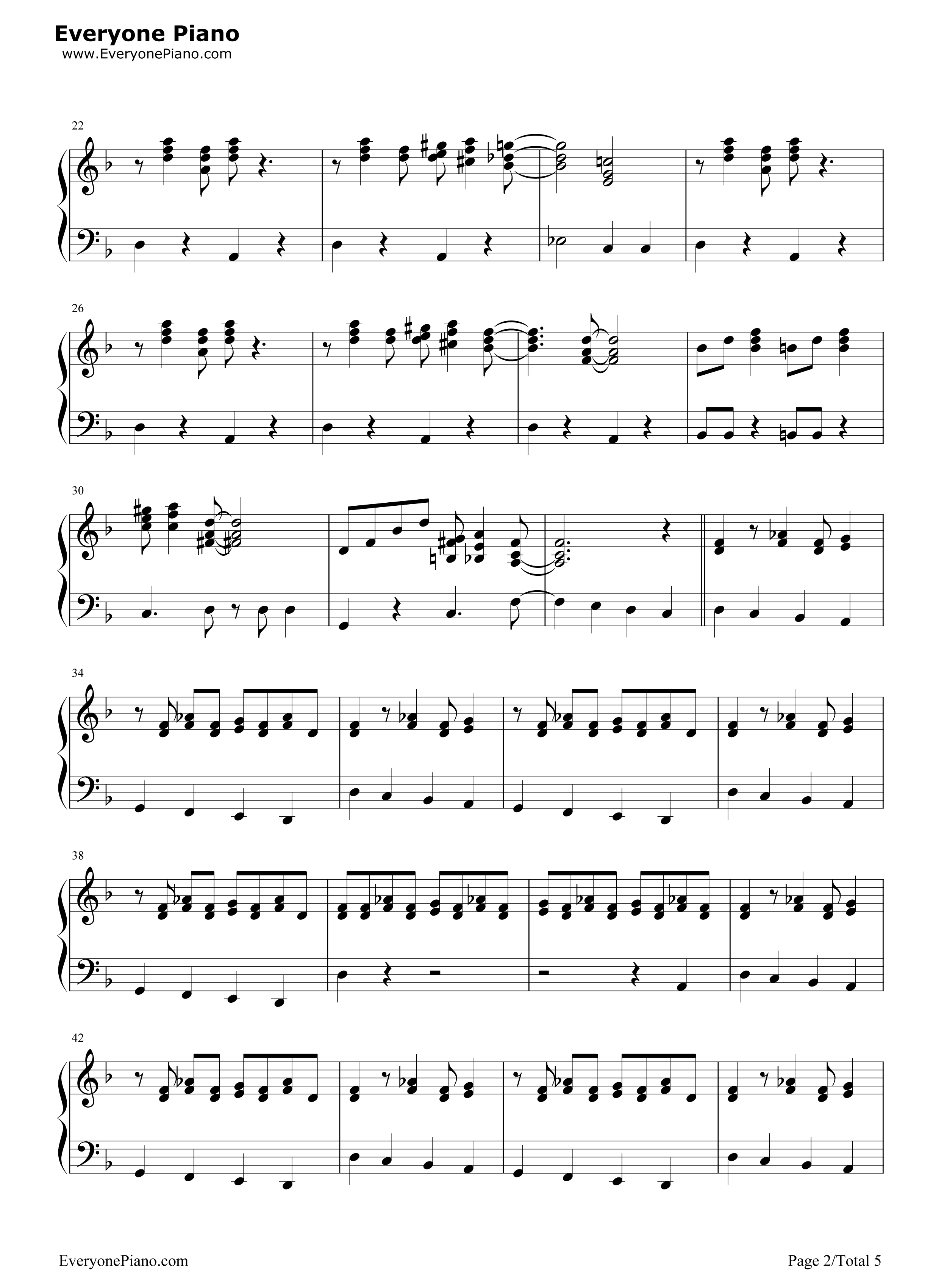 Cantina Band钢琴谱-John Williams2
