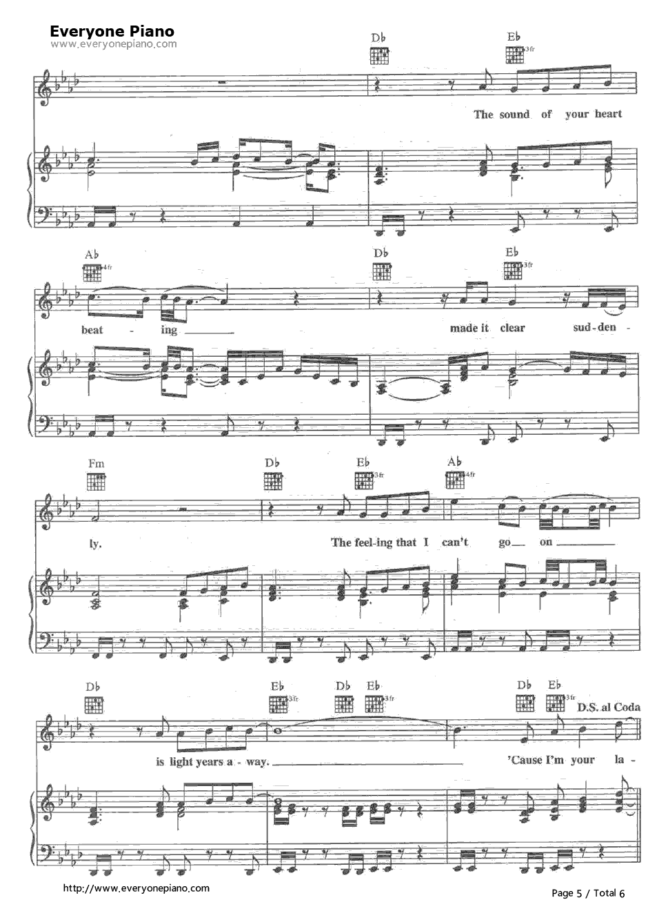 The Powero fLove钢琴谱-CelineDion5