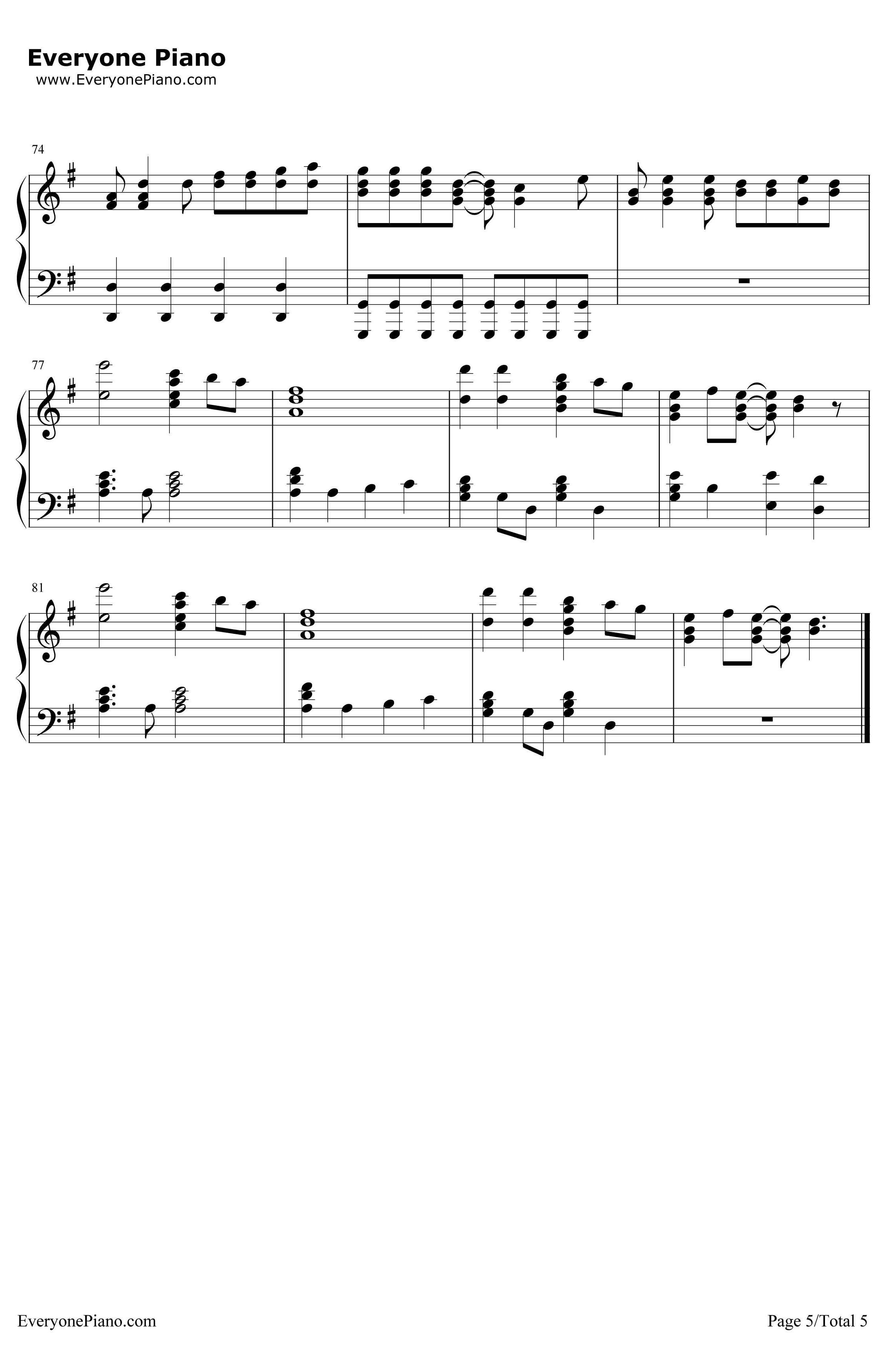 FeelThisMoment钢琴谱-Pitbullft.ChristinaAguilera5