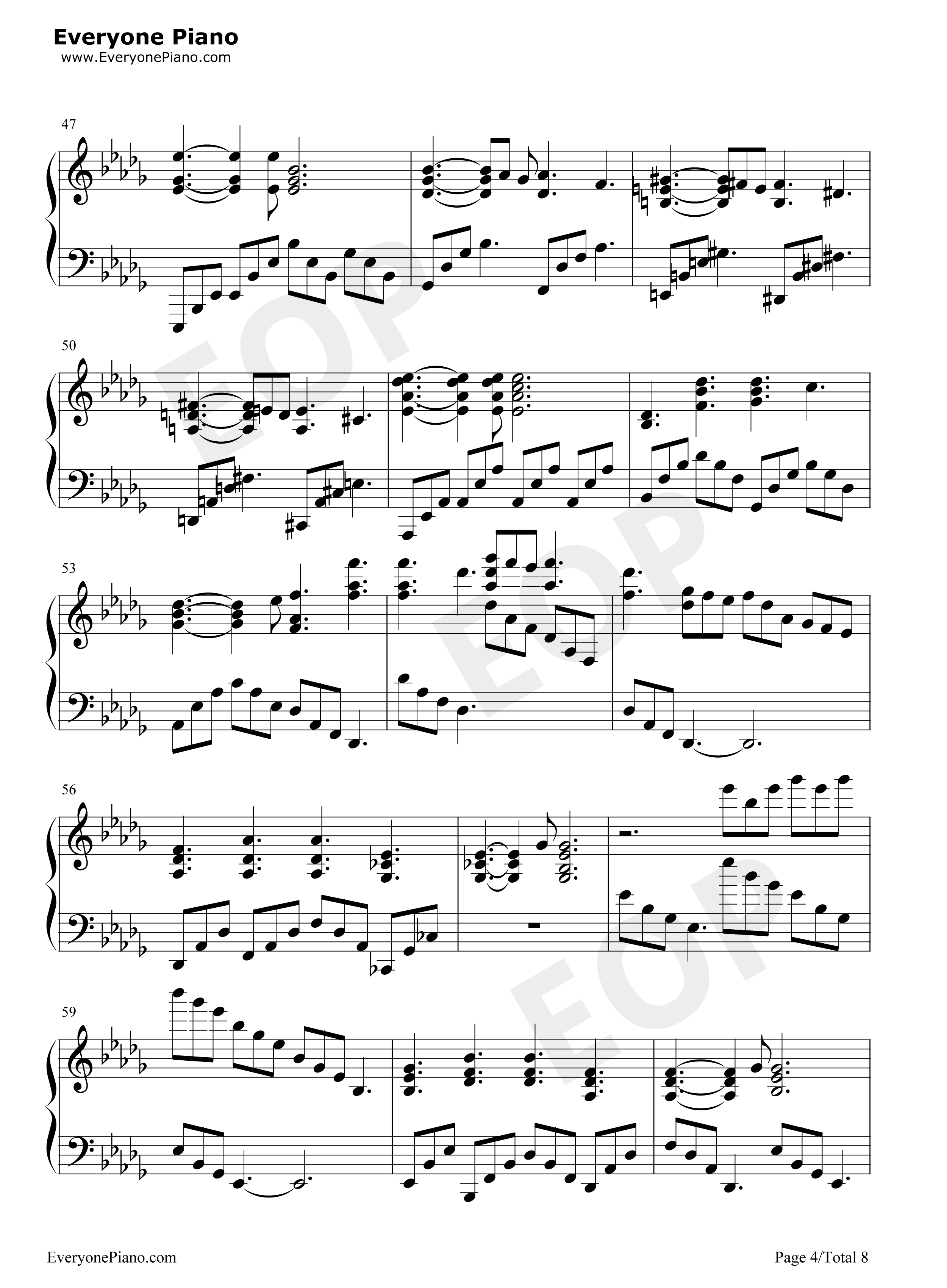 Sogno di Volare钢琴谱-Christopher Tin4