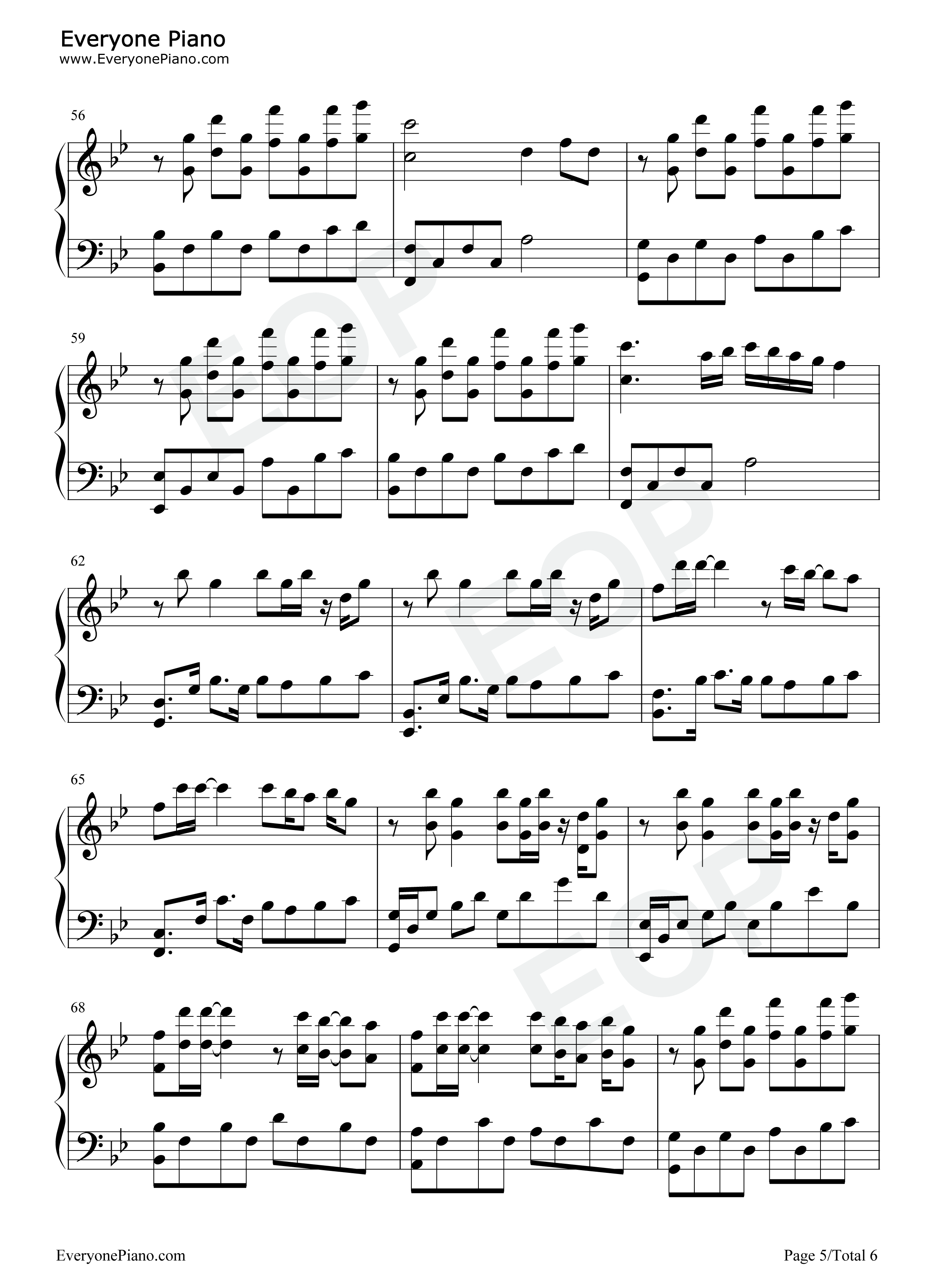 破茧钢琴谱-张韶涵5