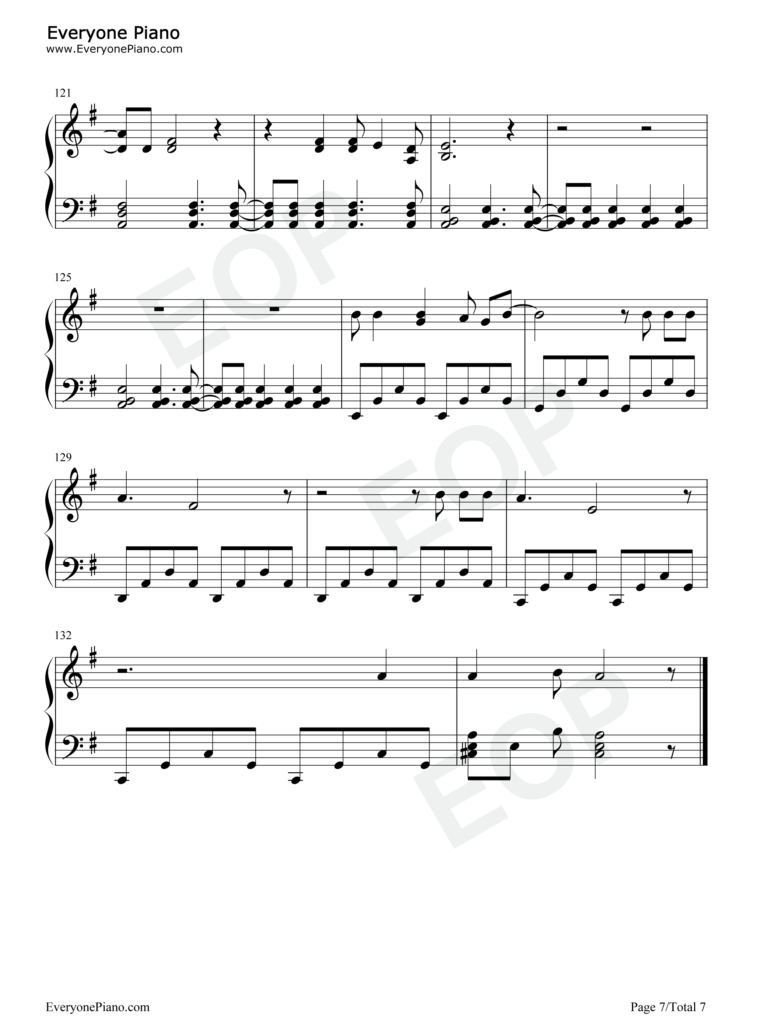 Behind Blue Eyes钢琴谱-Tokio Hotel VIZE7
