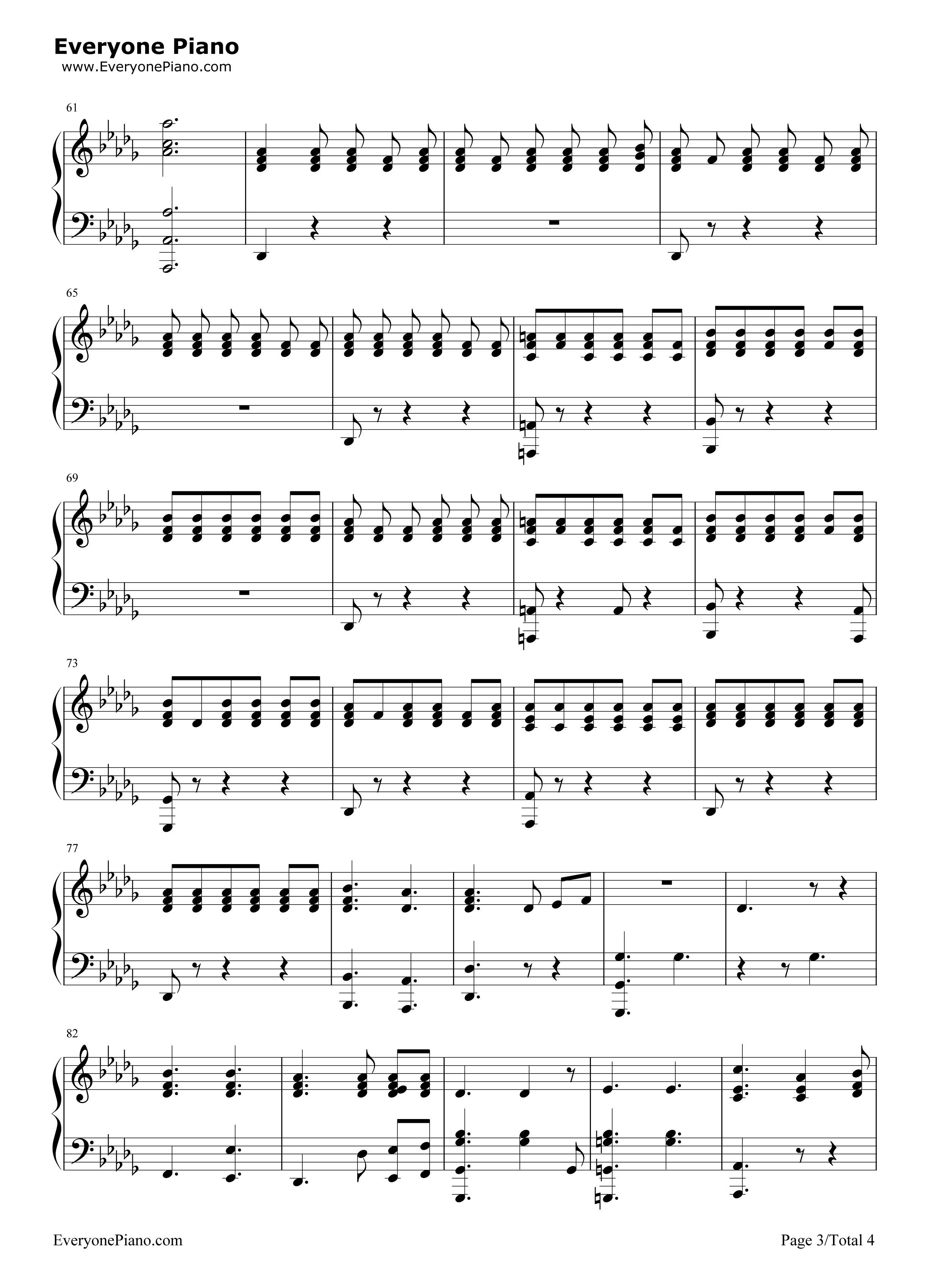 One Last Song钢琴谱-Sam Smith3