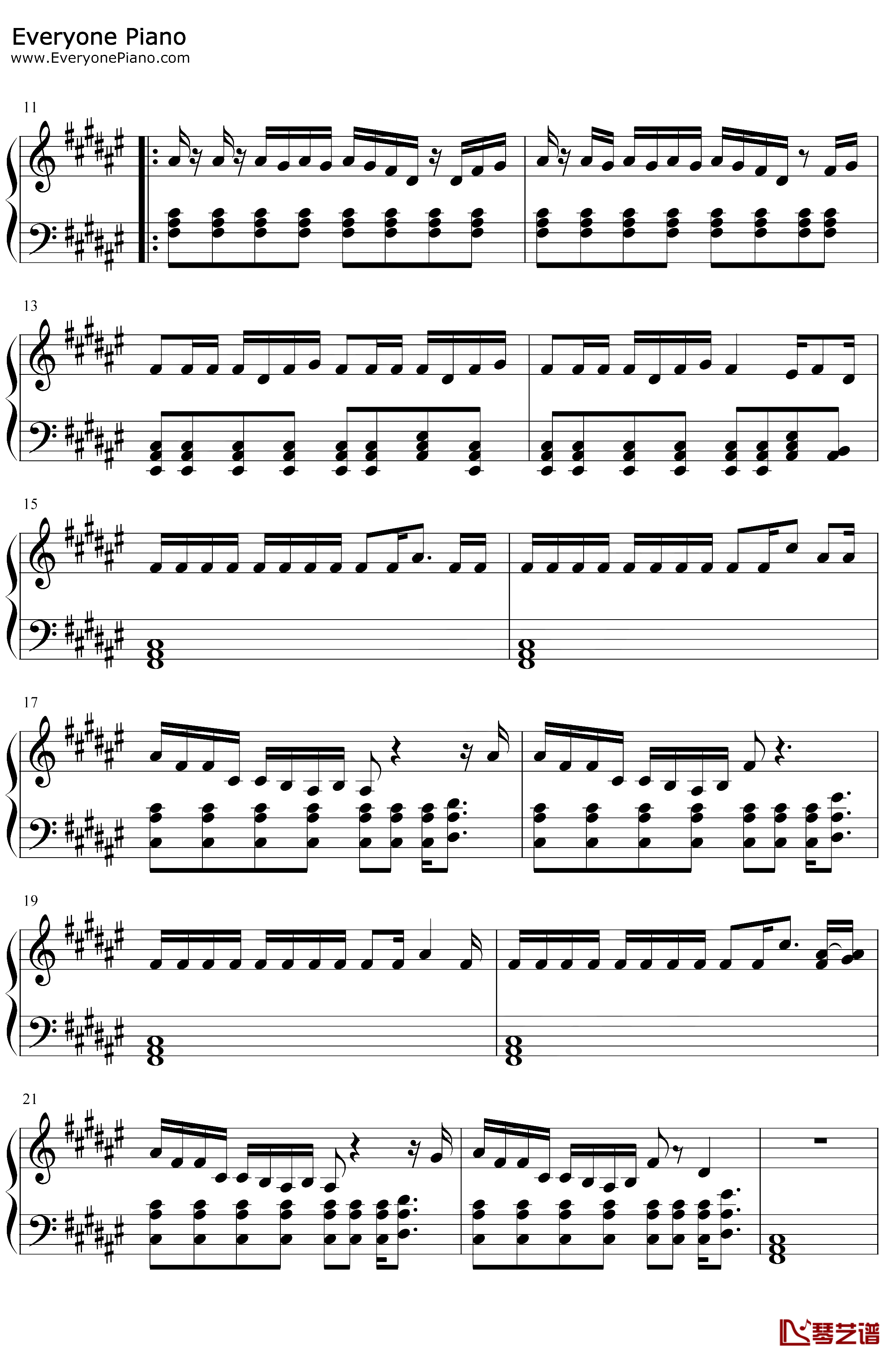 I Love Me钢琴谱-Demi Lovato2