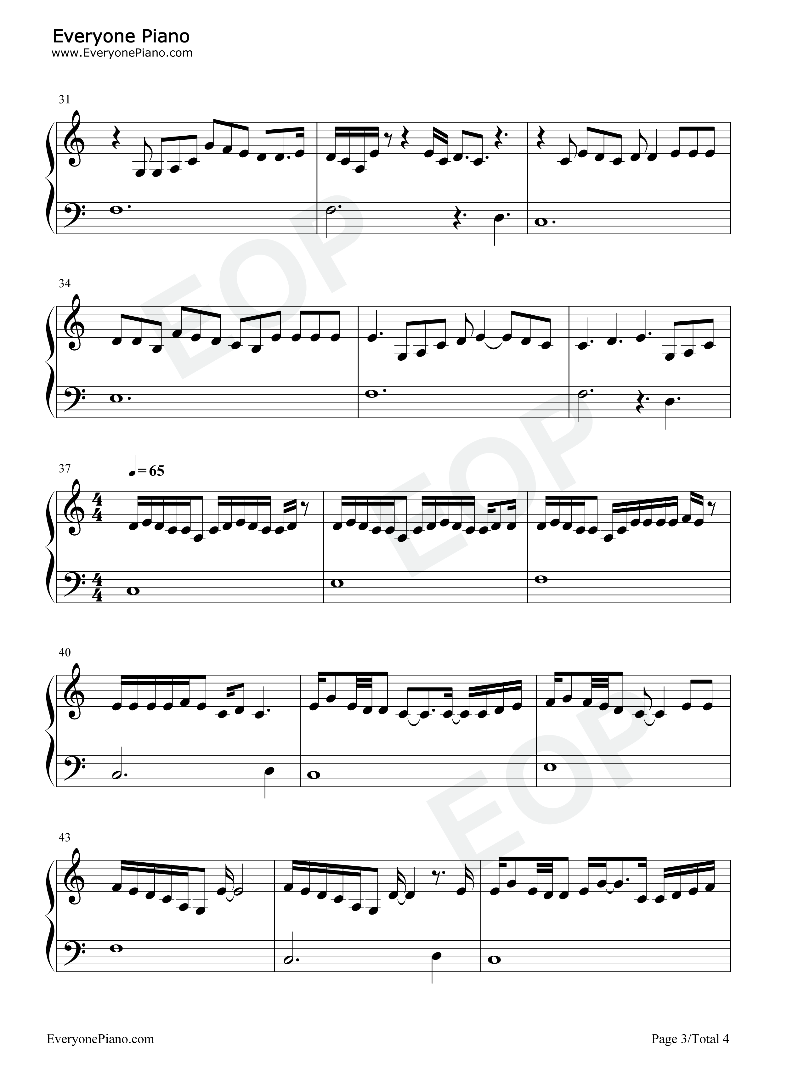 Heartbreak Anniversary钢琴谱-Giveon3