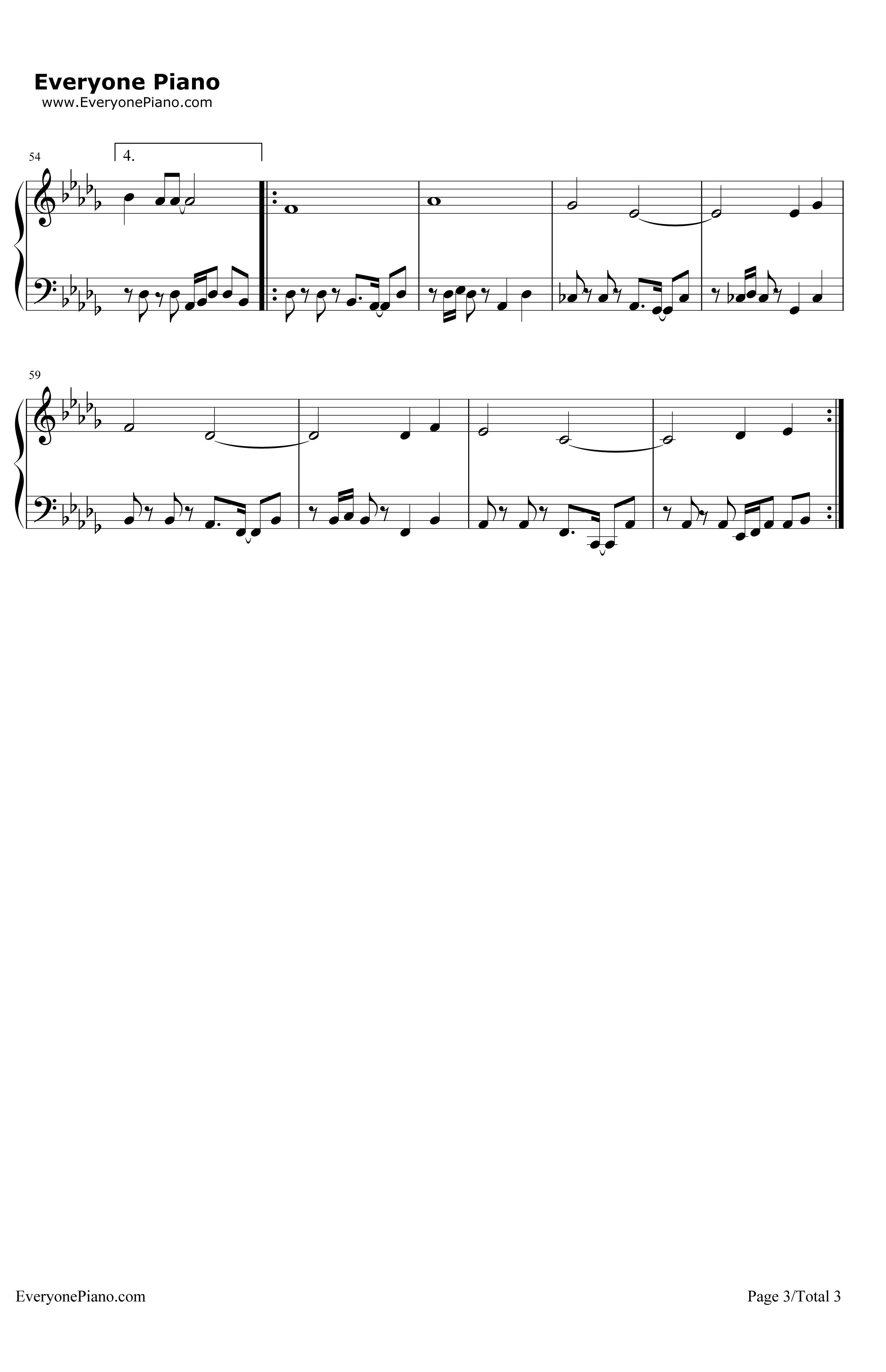 HappyBirthday钢琴谱-StevieWonder3