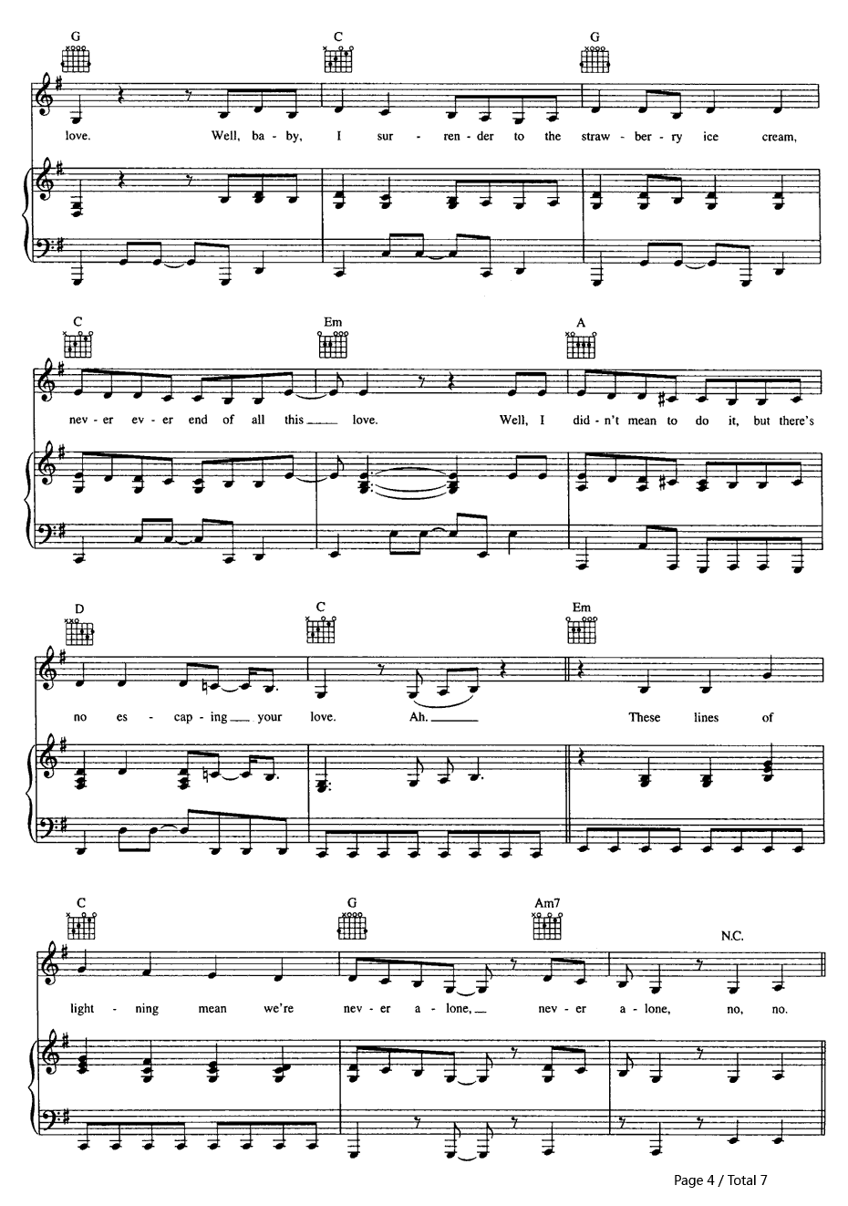 Accidentally In Love钢琴谱-Counting Crows4