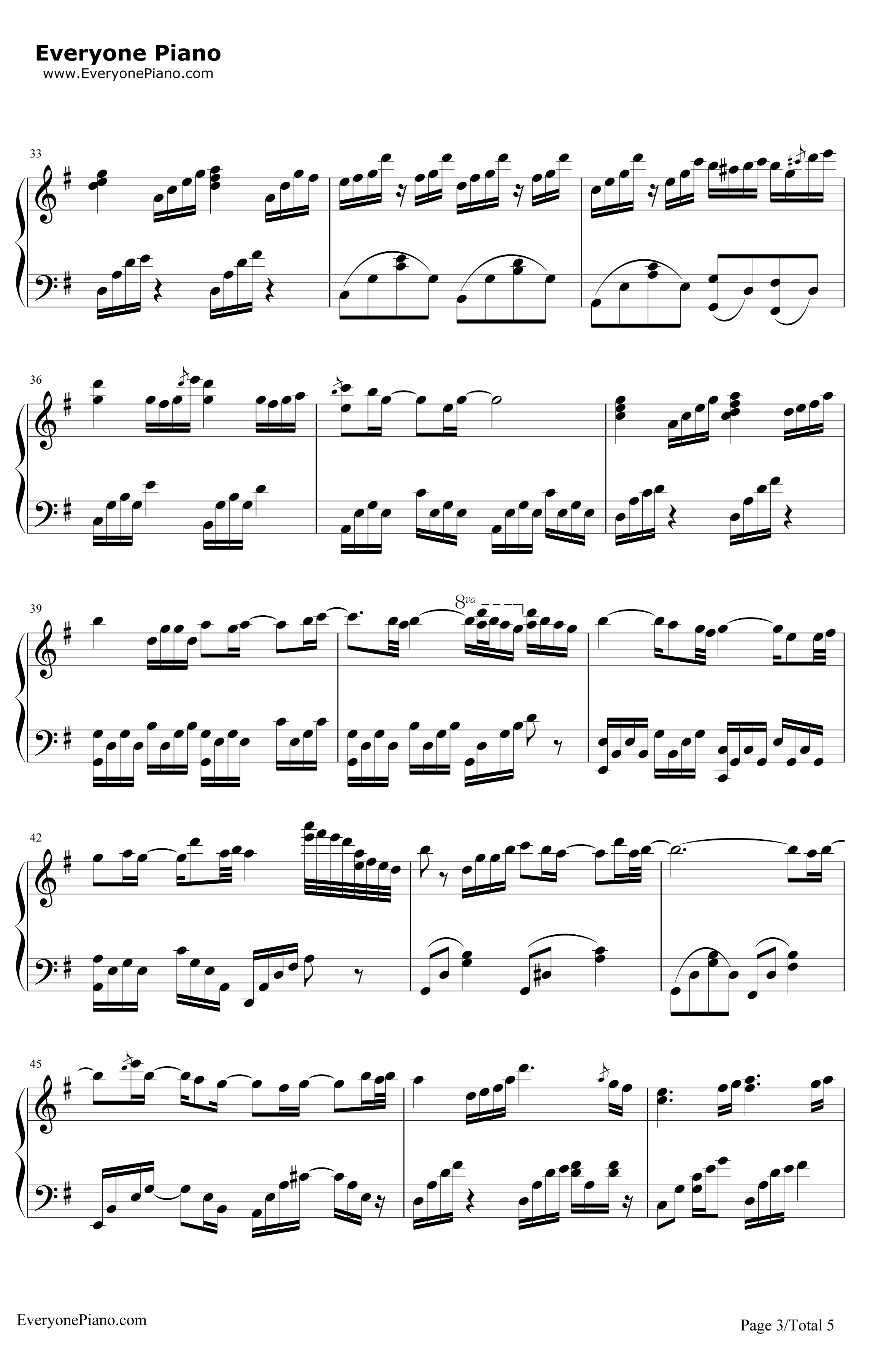 WhatMakesYouBeautiful钢琴谱3