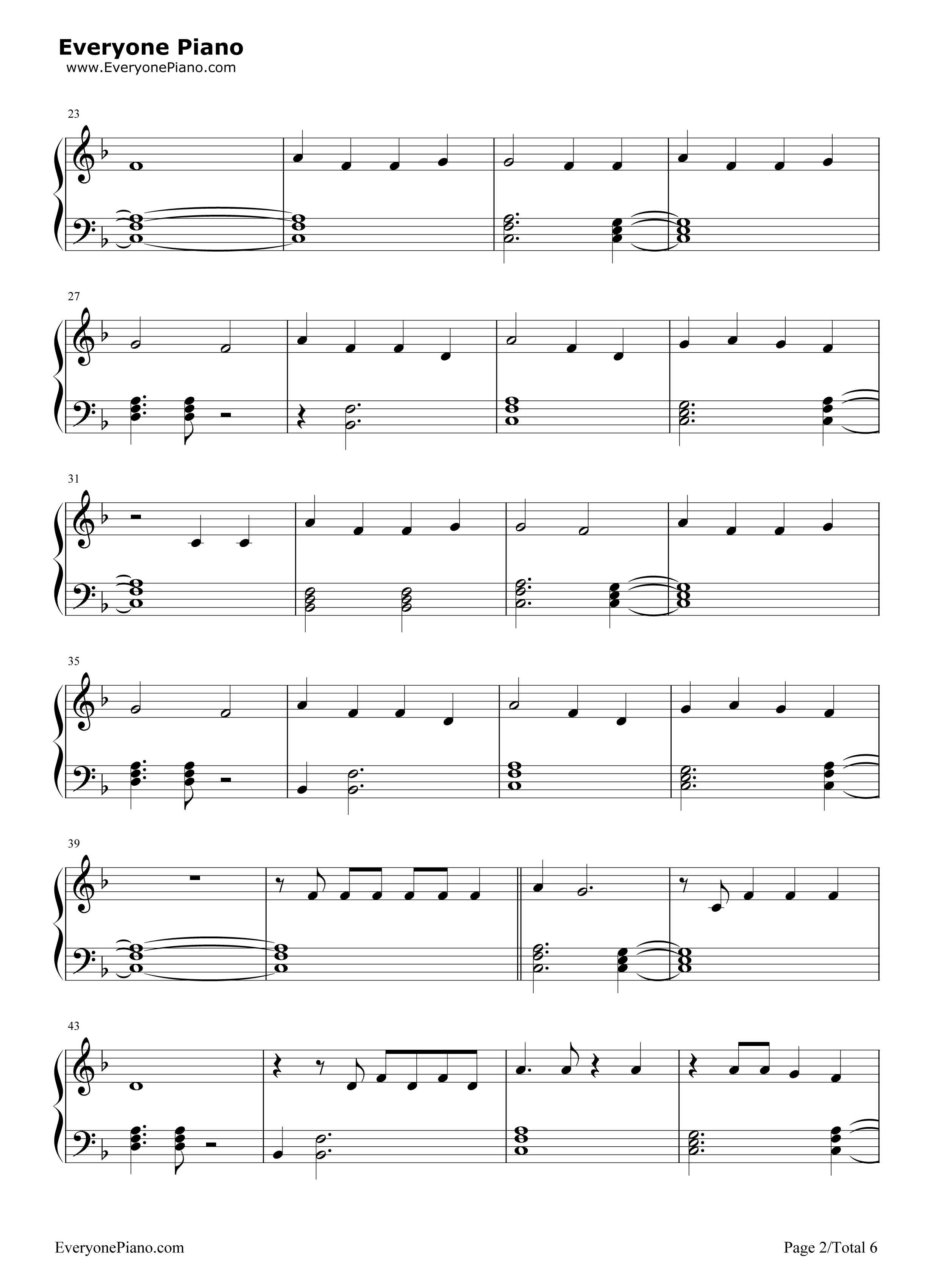 Body Like a Back Road钢琴谱-Sam Hunt2