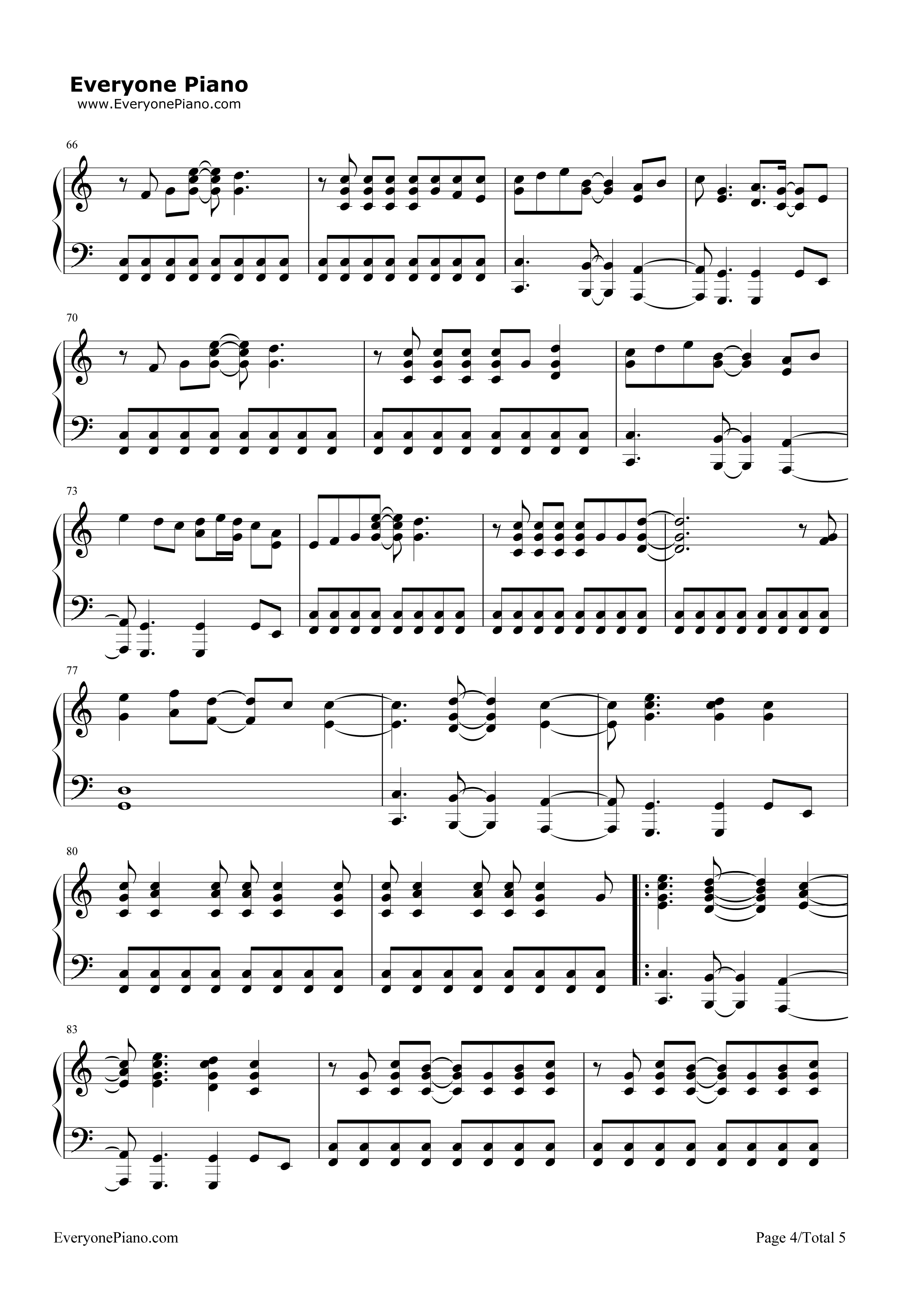 On the Line钢琴谱-Demi Lovato4