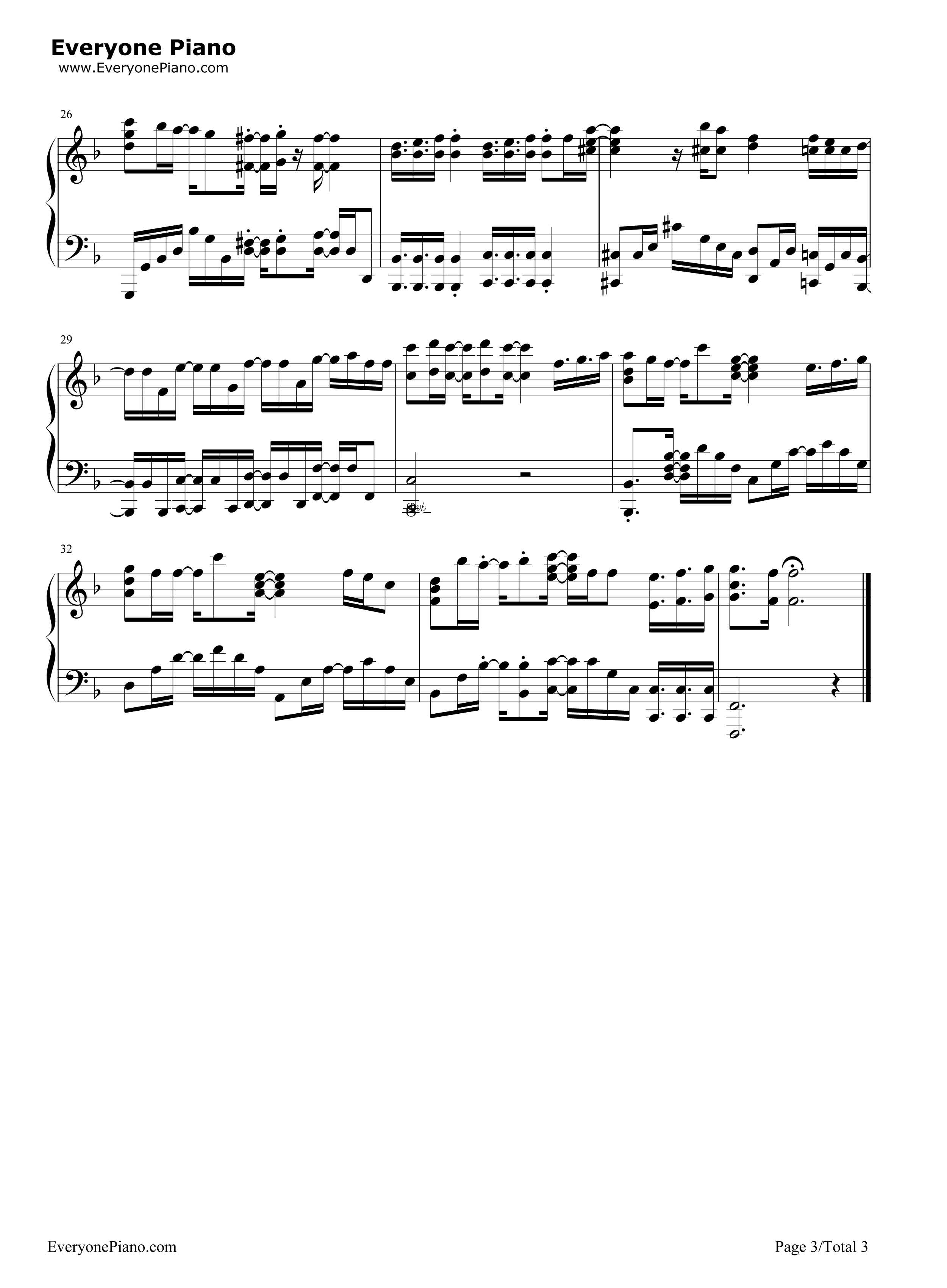 明日の君さえいればいい钢琴谱-Choucho3