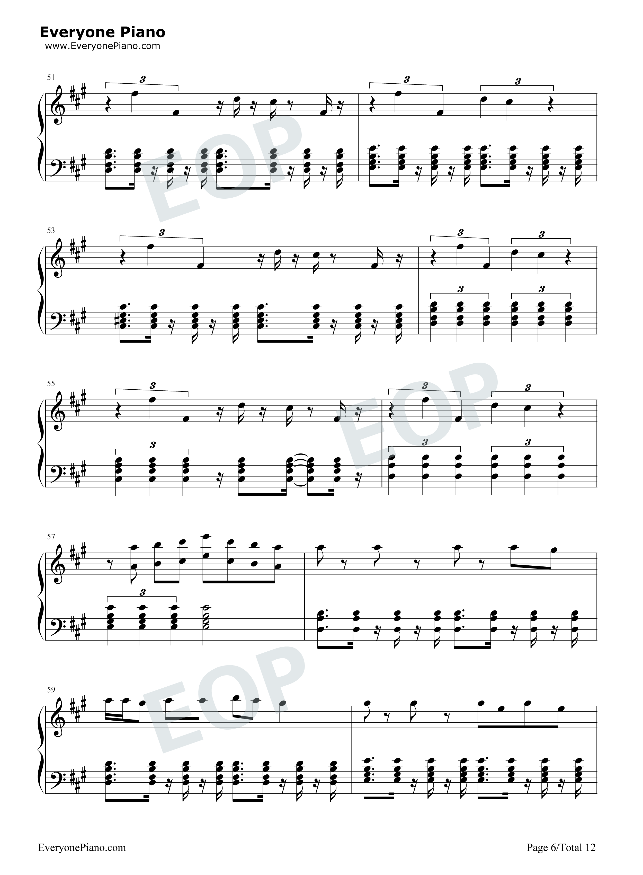 We Are One (Ole Ola)钢琴谱-Pitbull6