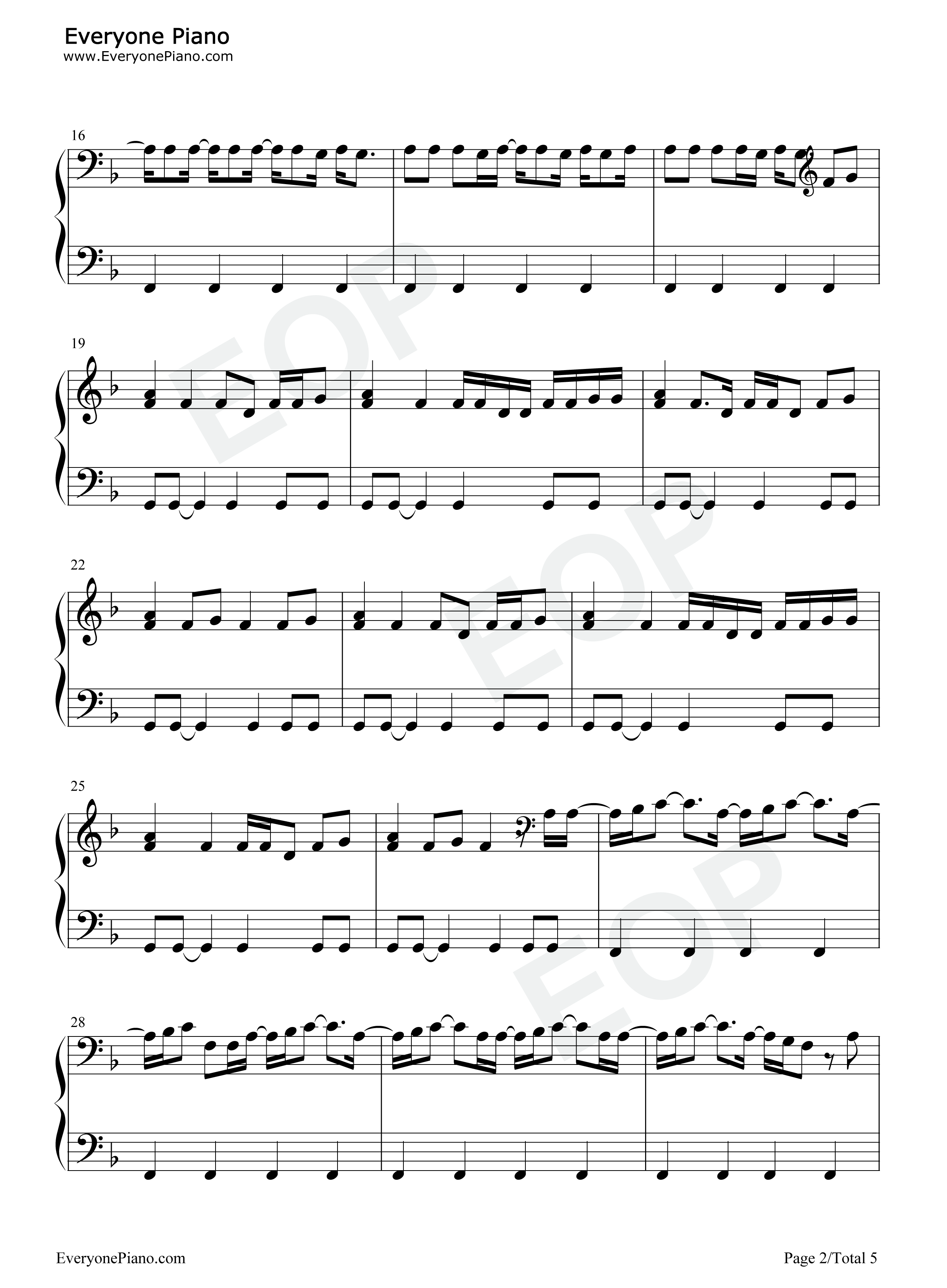 Smile钢琴谱-Katy Perry2
