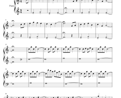 三葉のテーマ钢琴谱-RADWIMPS