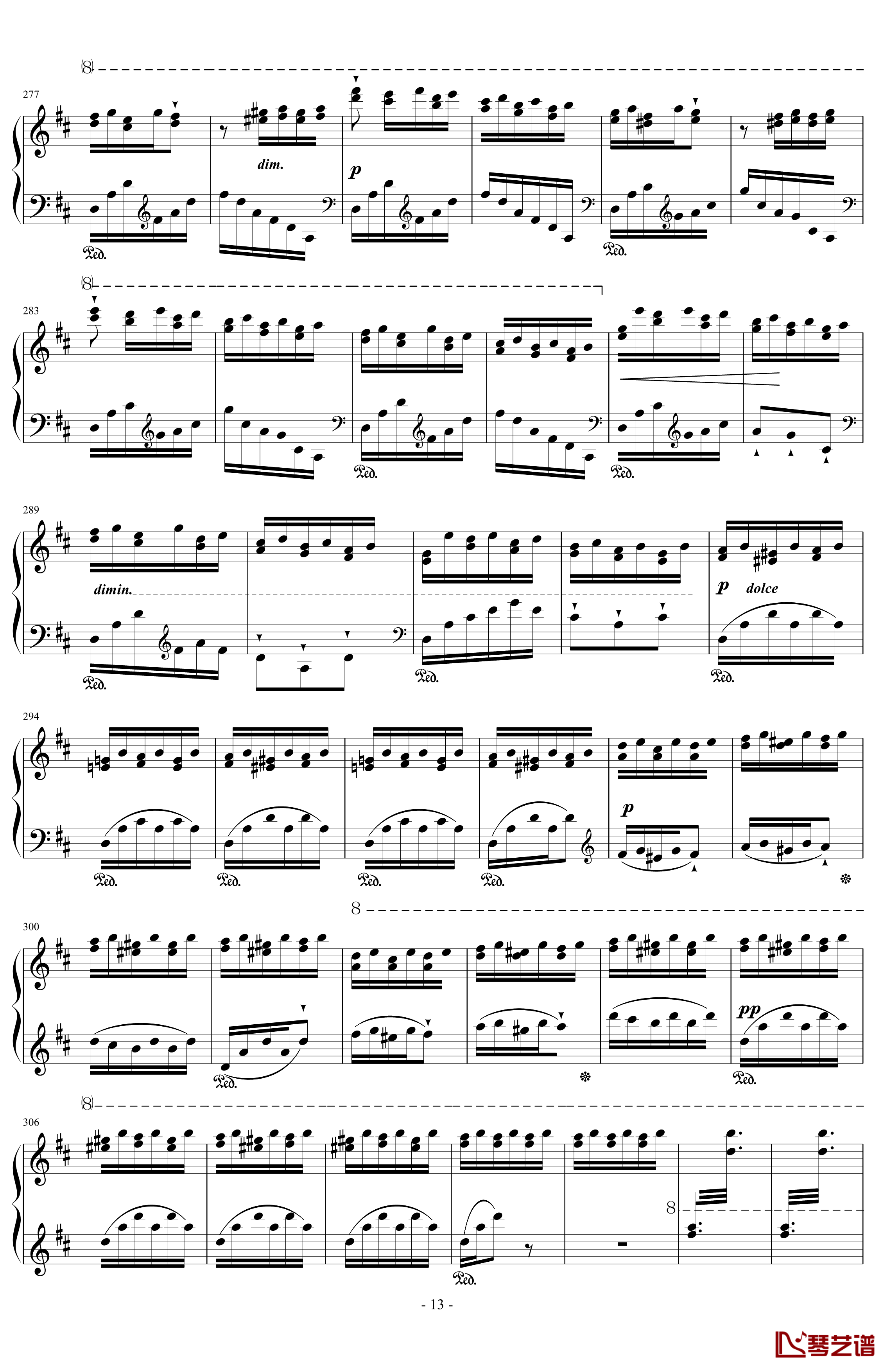 西班牙狂想曲钢琴谱-难度极高的炫技大作-李斯特13