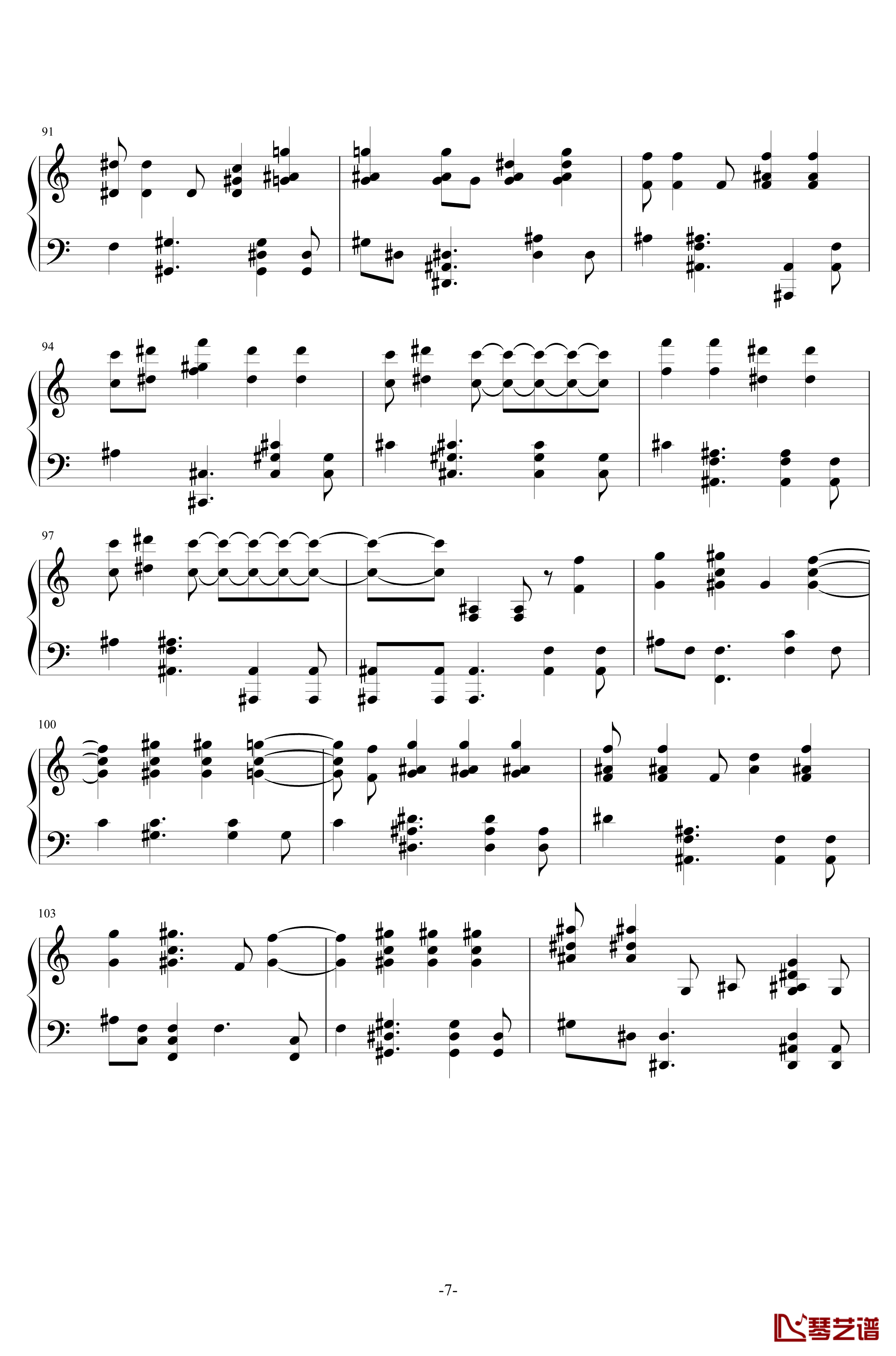 New Divide钢琴谱-Linkin Park-稍难版本-linkin park7