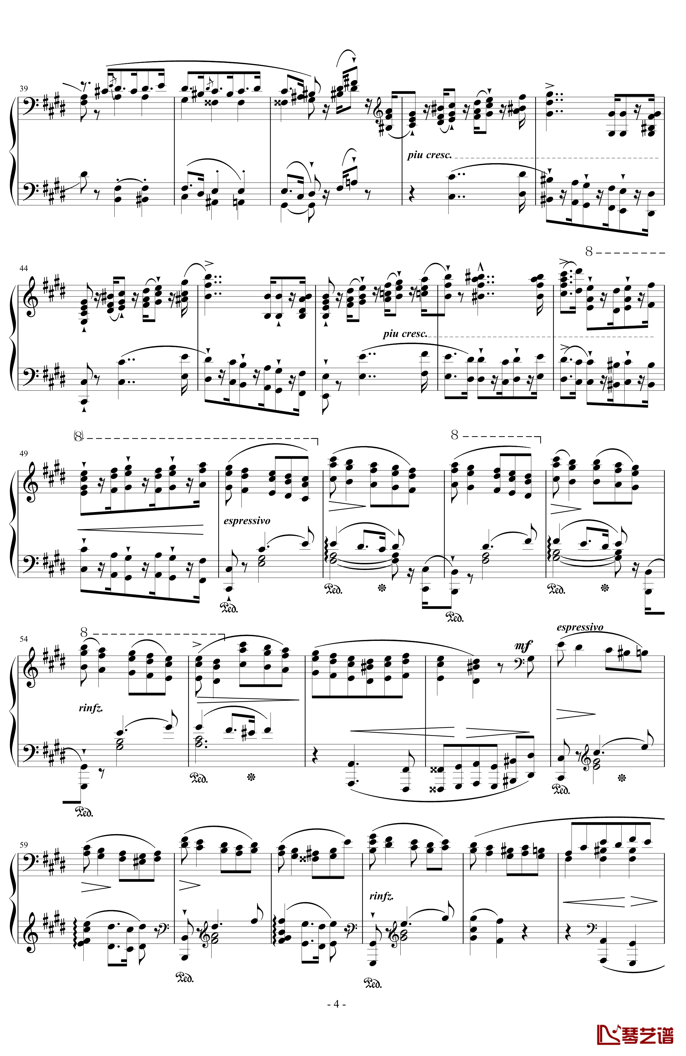 西班牙狂想曲钢琴谱-难度极高的炫技大作-李斯特4