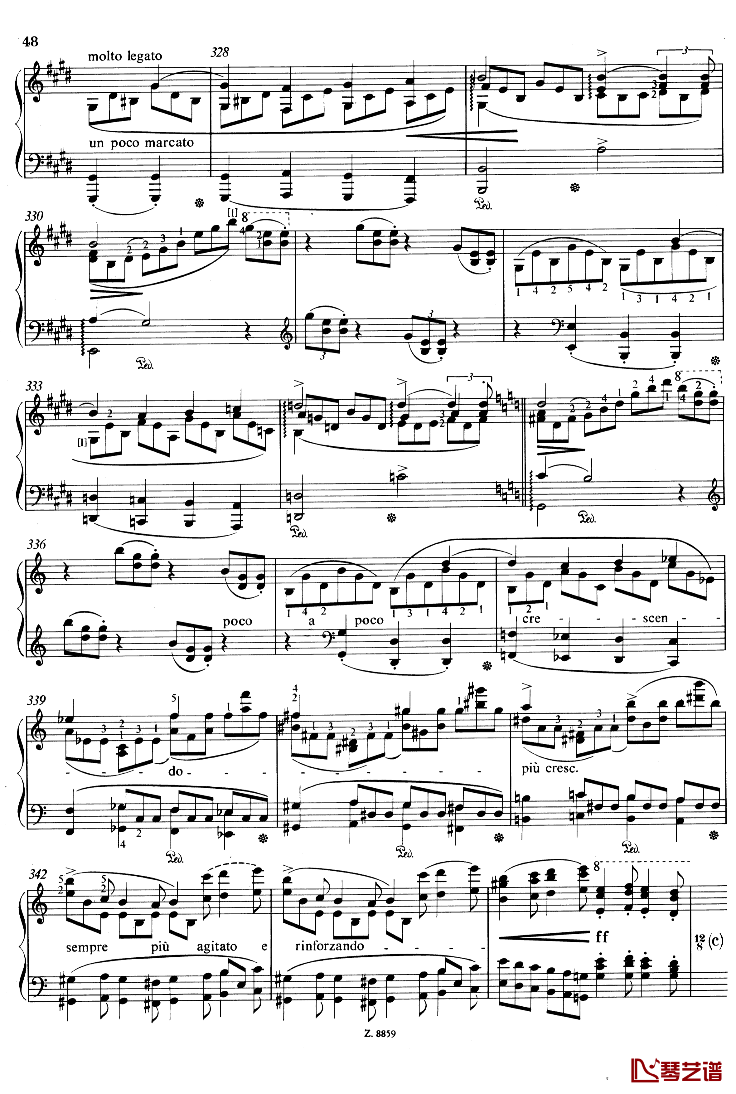耶稣基督 S.3 选段-牧歌进行曲钢琴谱-李斯特12