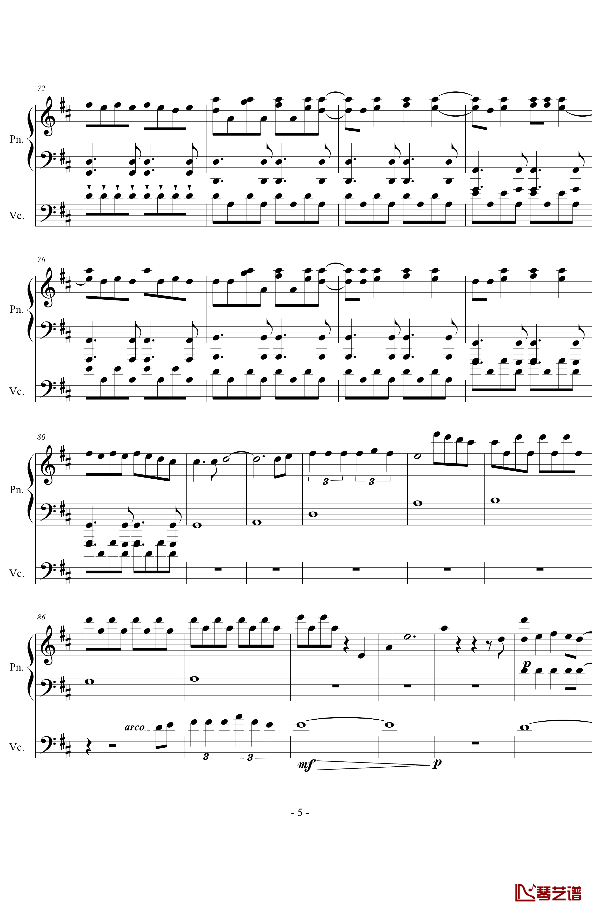 love story meets viva la vida钢琴谱-Jon Schmidt5