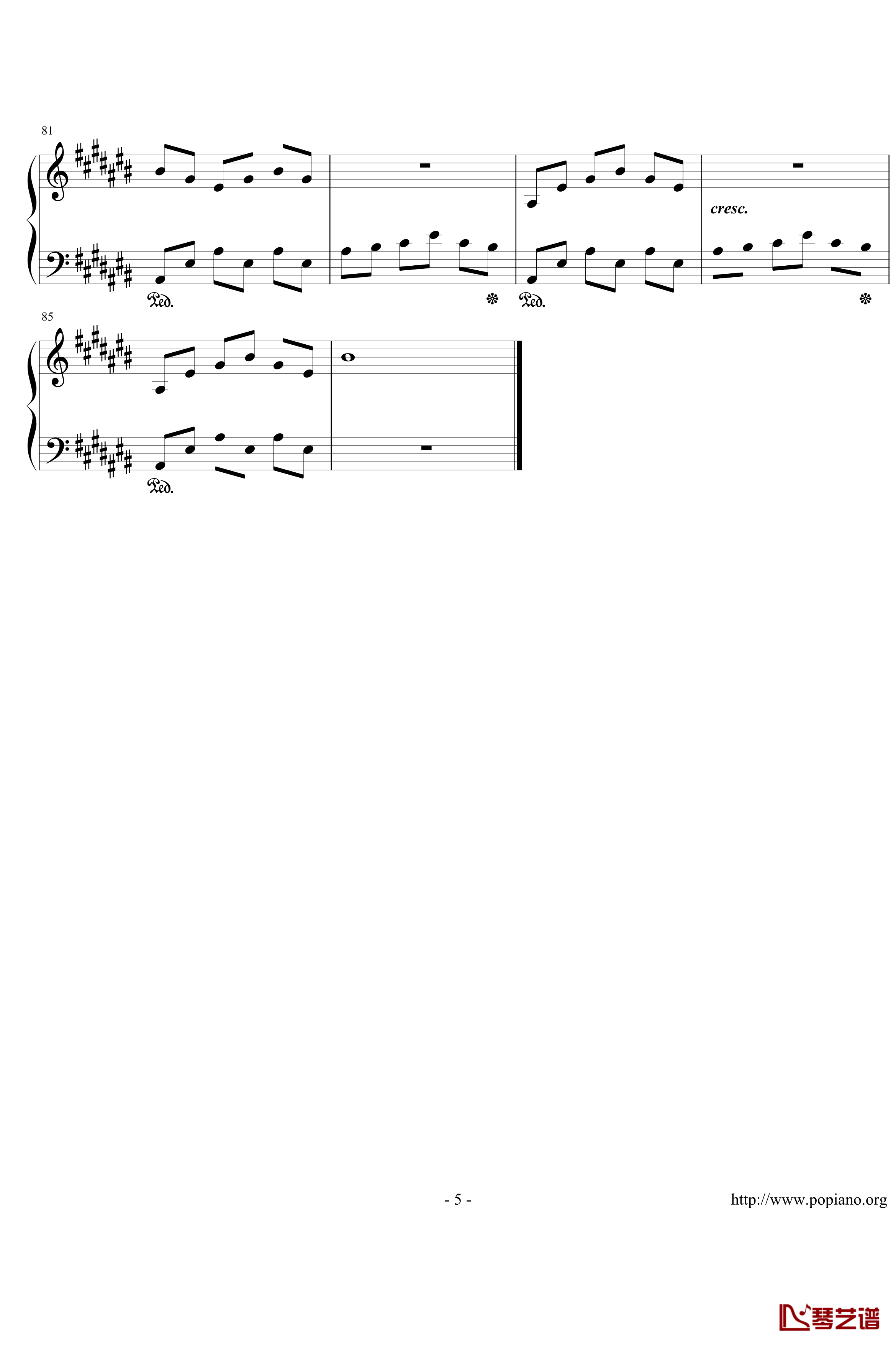 Wind Between Fingers钢琴谱-DayDream5