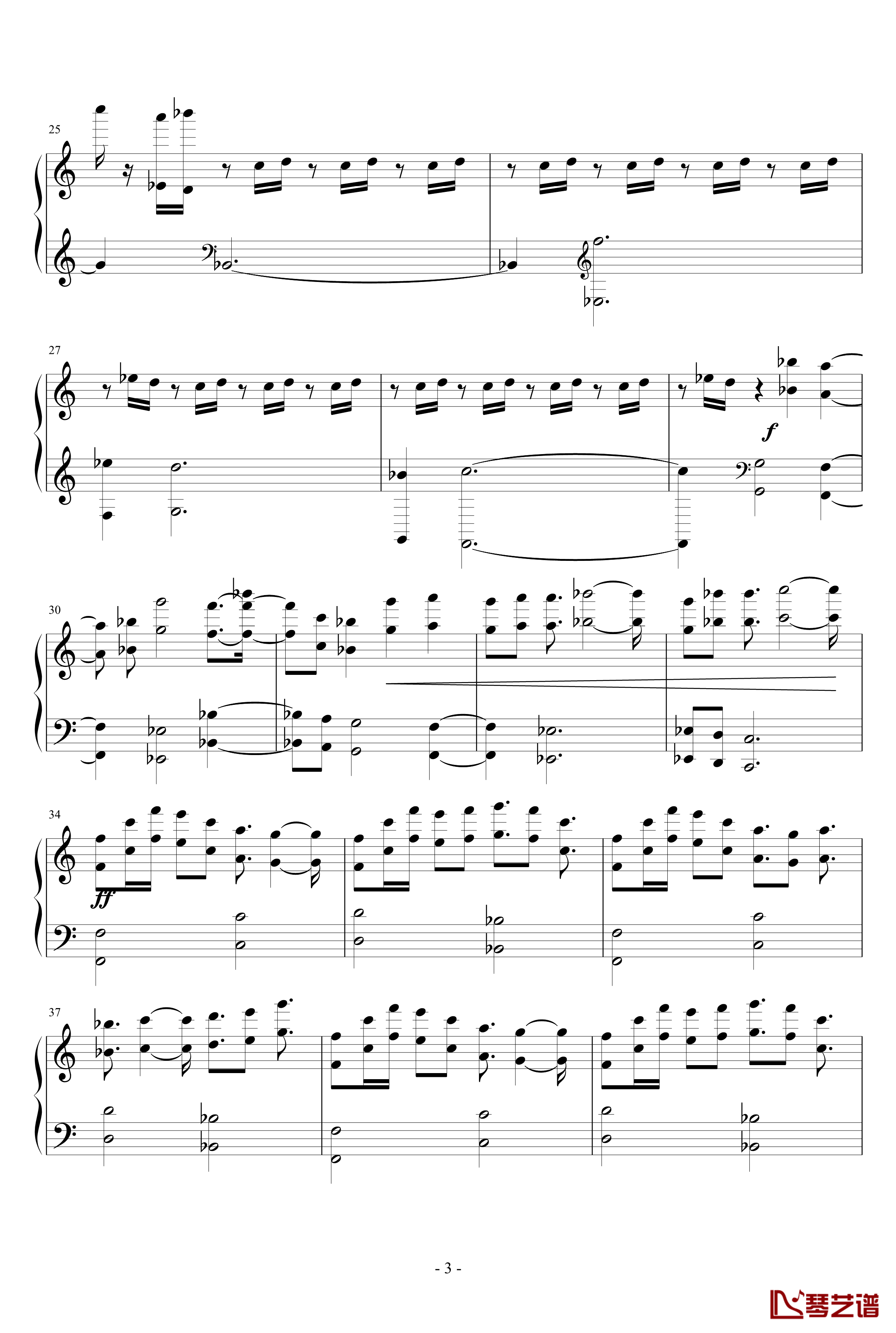 三星GALAXY S5主题曲钢琴谱-Over the Horizon-三星3