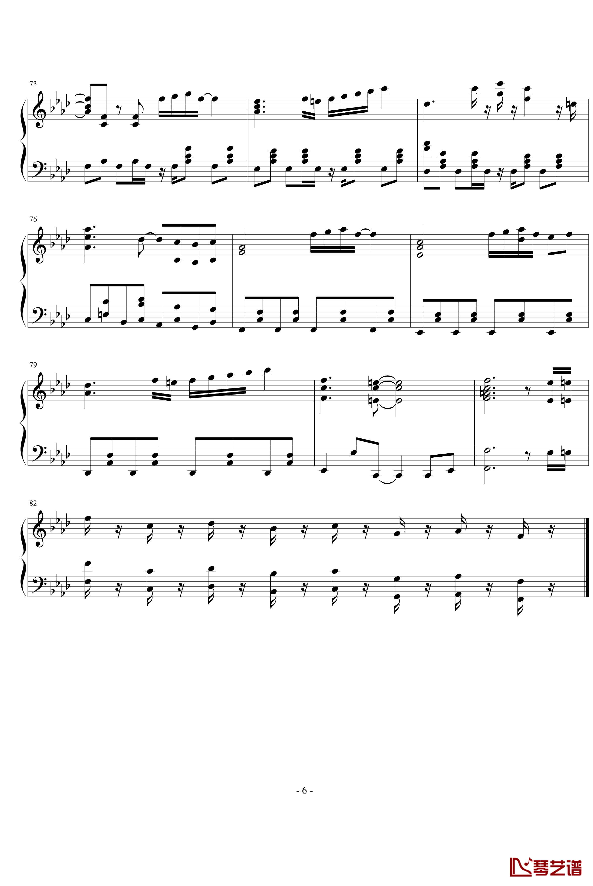 柯南经典插曲钢琴谱-名侦探柯南6