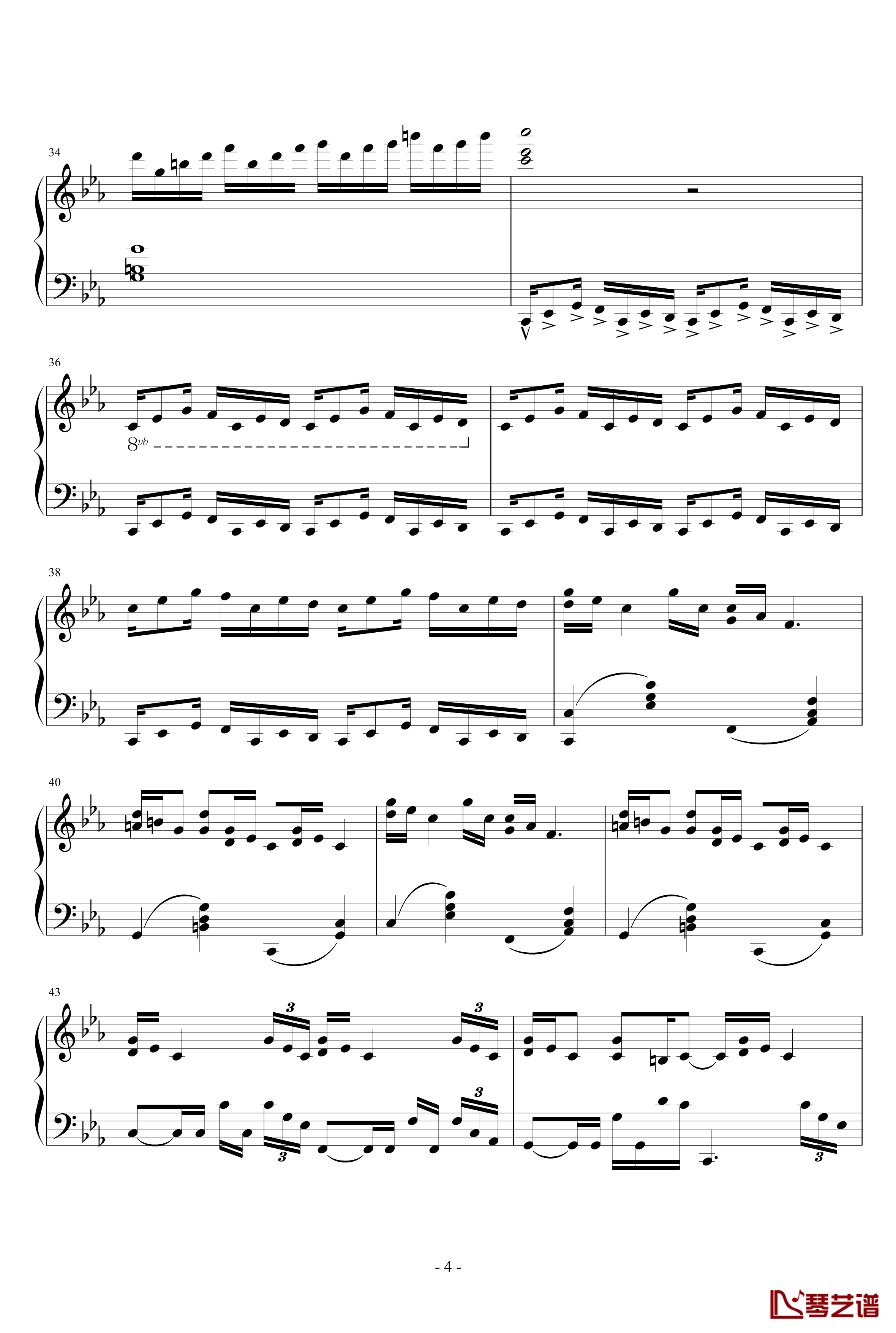 克罗地亚狂想曲钢琴谱-天津演奏会原版-马克西姆-Maksim·Mrvica4