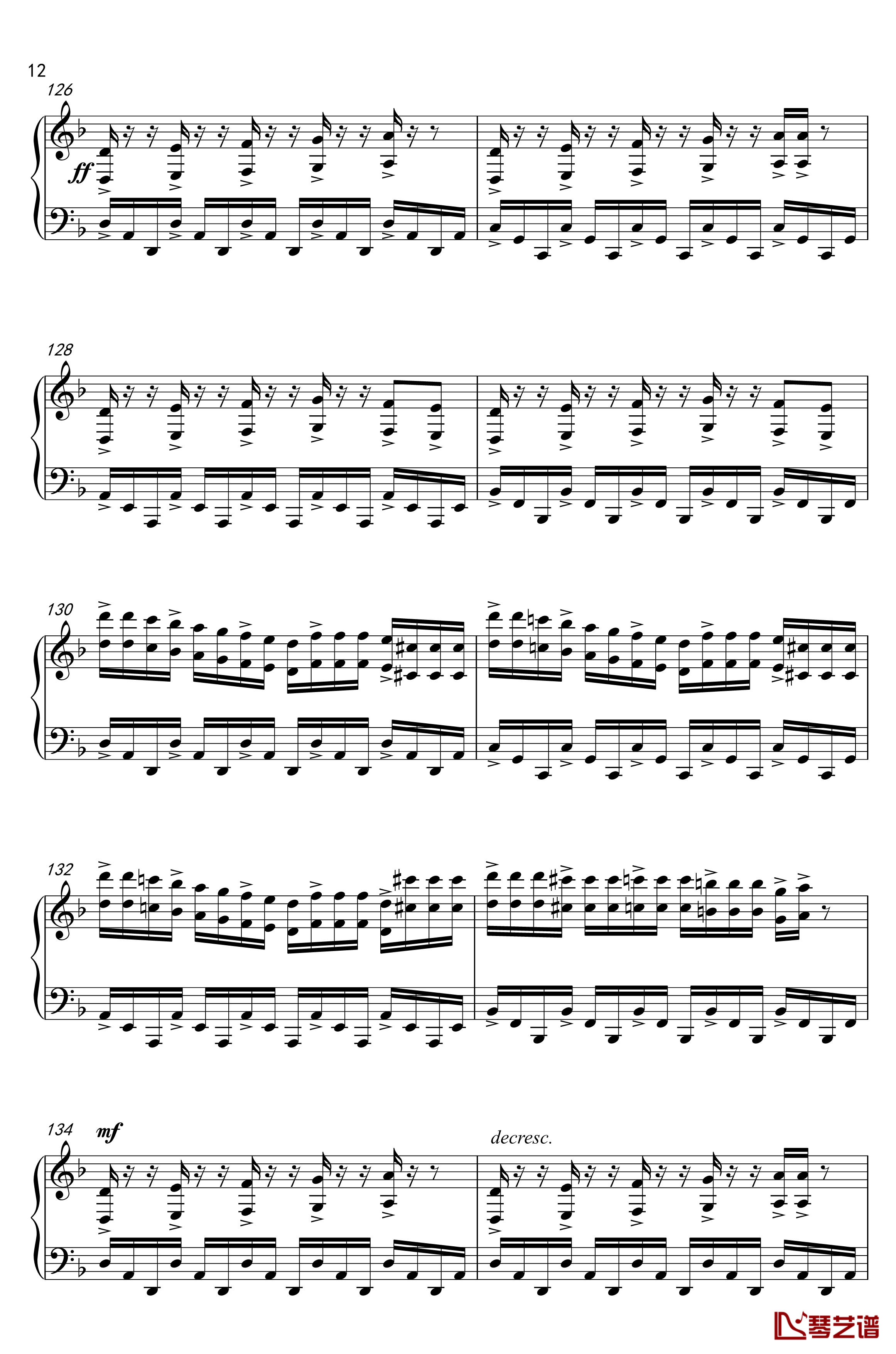 康纳主题曲钢琴谱-底特律：成为人类12