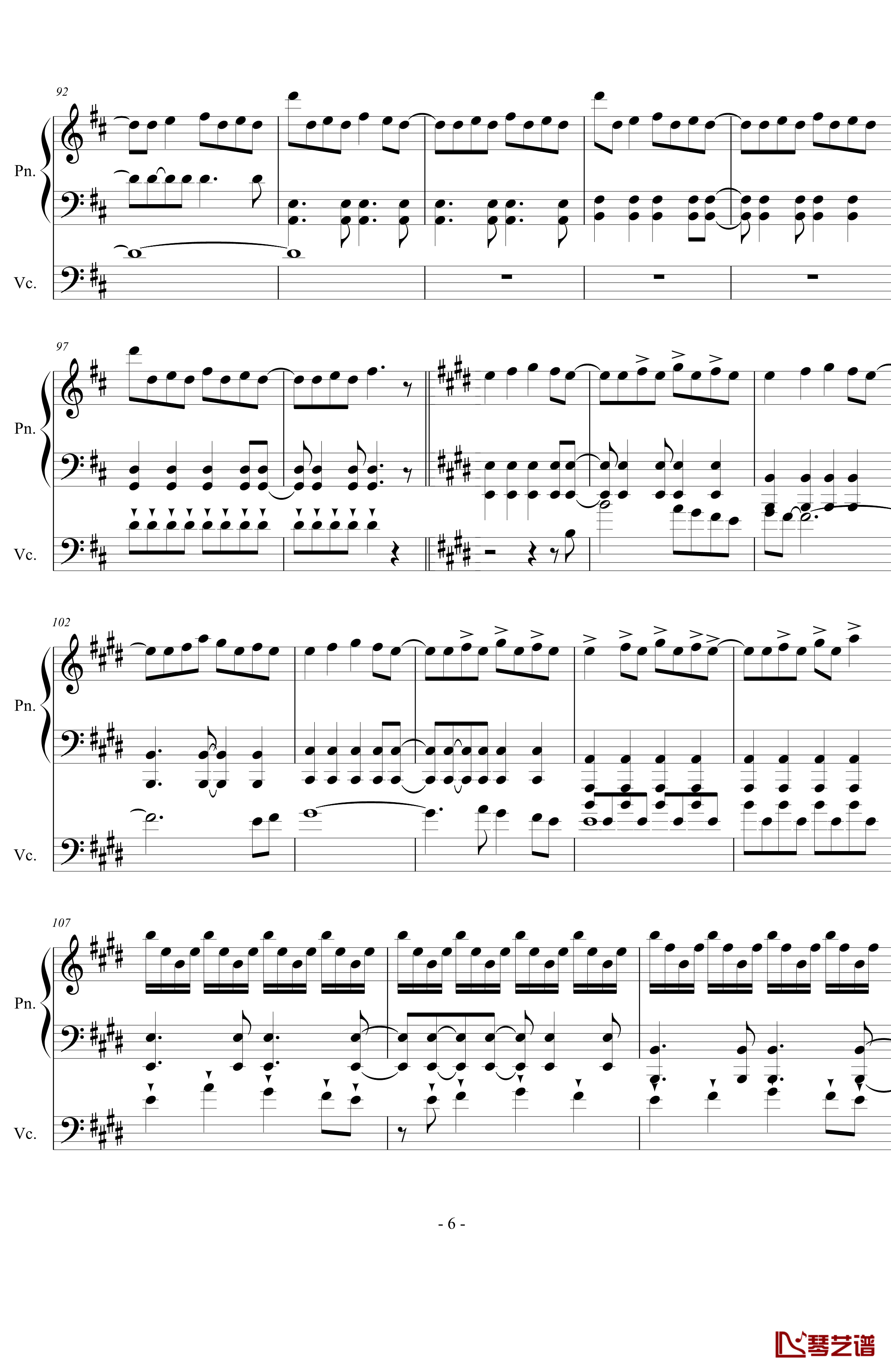 love story meets viva la vida钢琴谱-Jon Schmidt6