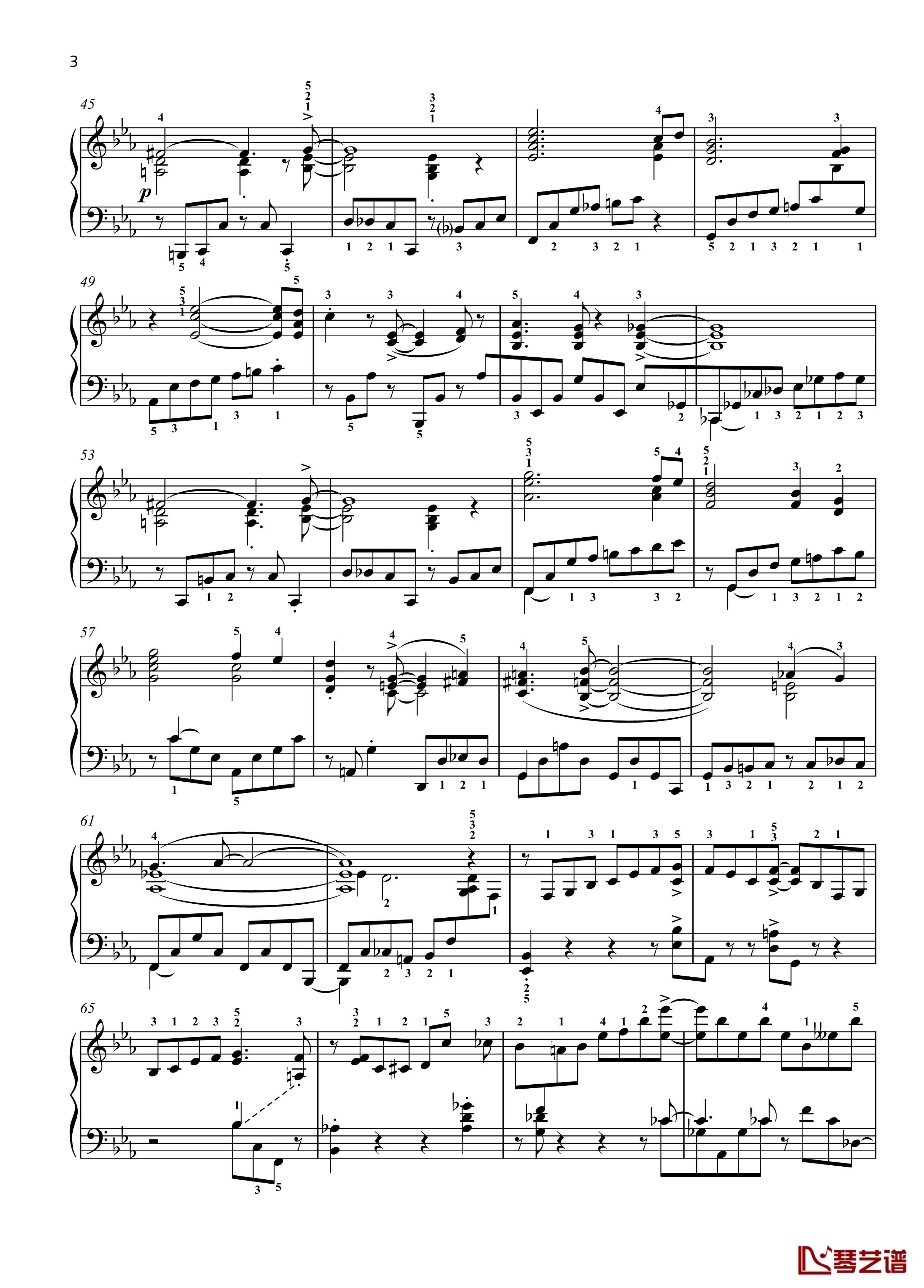 8. Final钢琴谱-带指法-八首音乐会练习曲 Eight Concert ?tudes Op 40 - No. -爵士-尼古拉·凯帕斯汀3