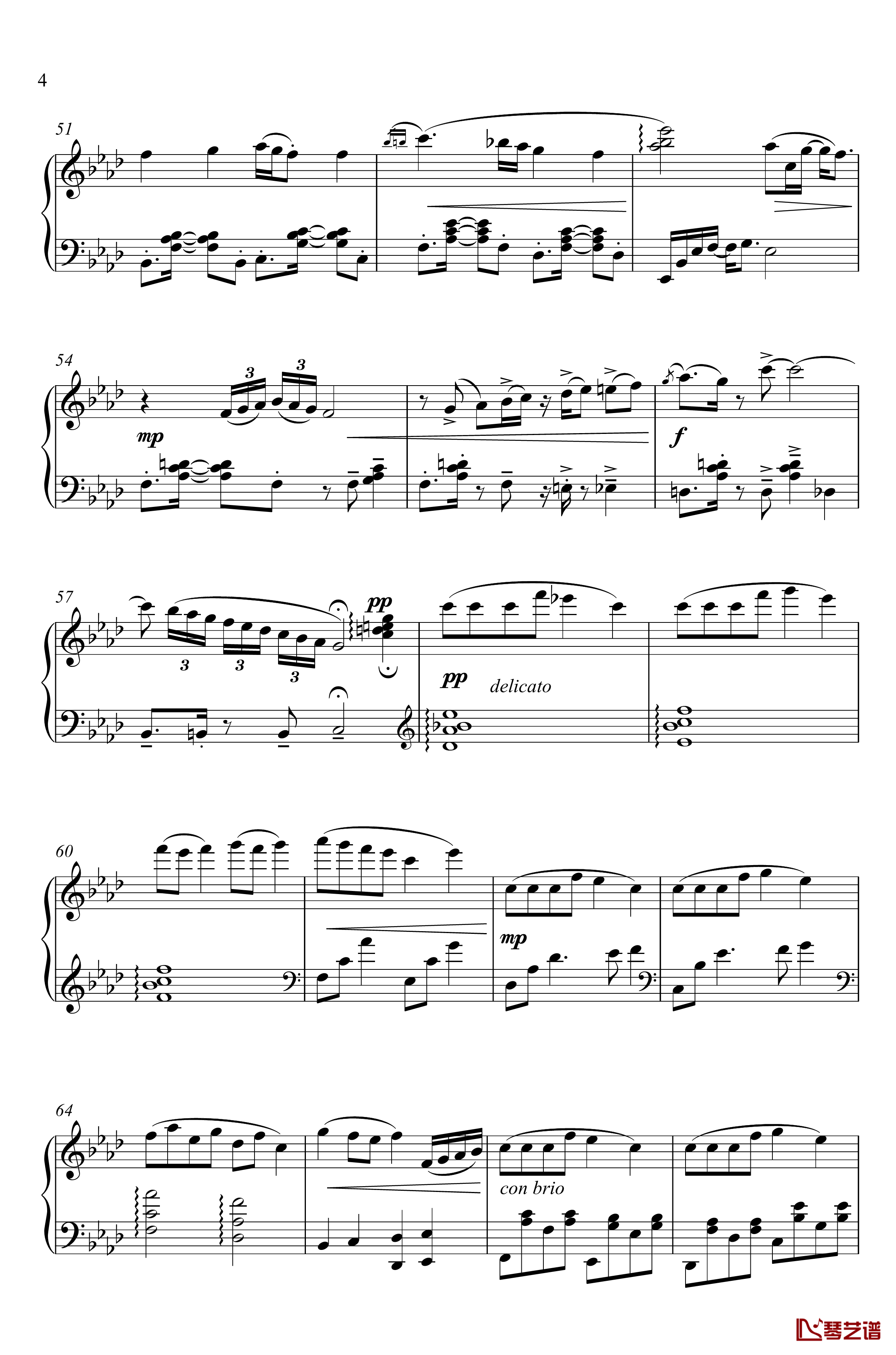加州清光 近侍曲钢琴谱-简易版-刀剑乱舞4