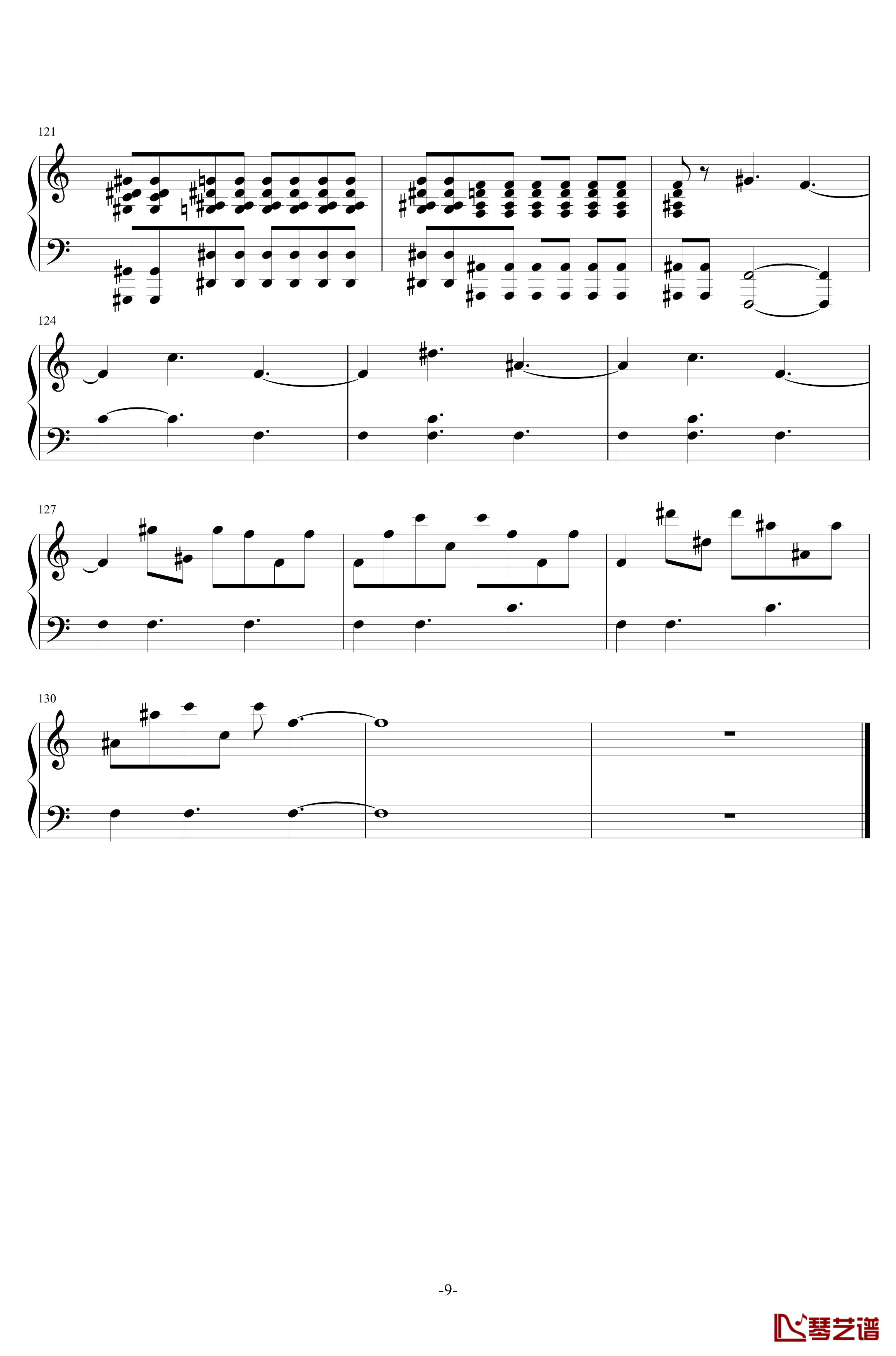 New Divide钢琴谱-Linkin Park-稍难版本-linkin park9