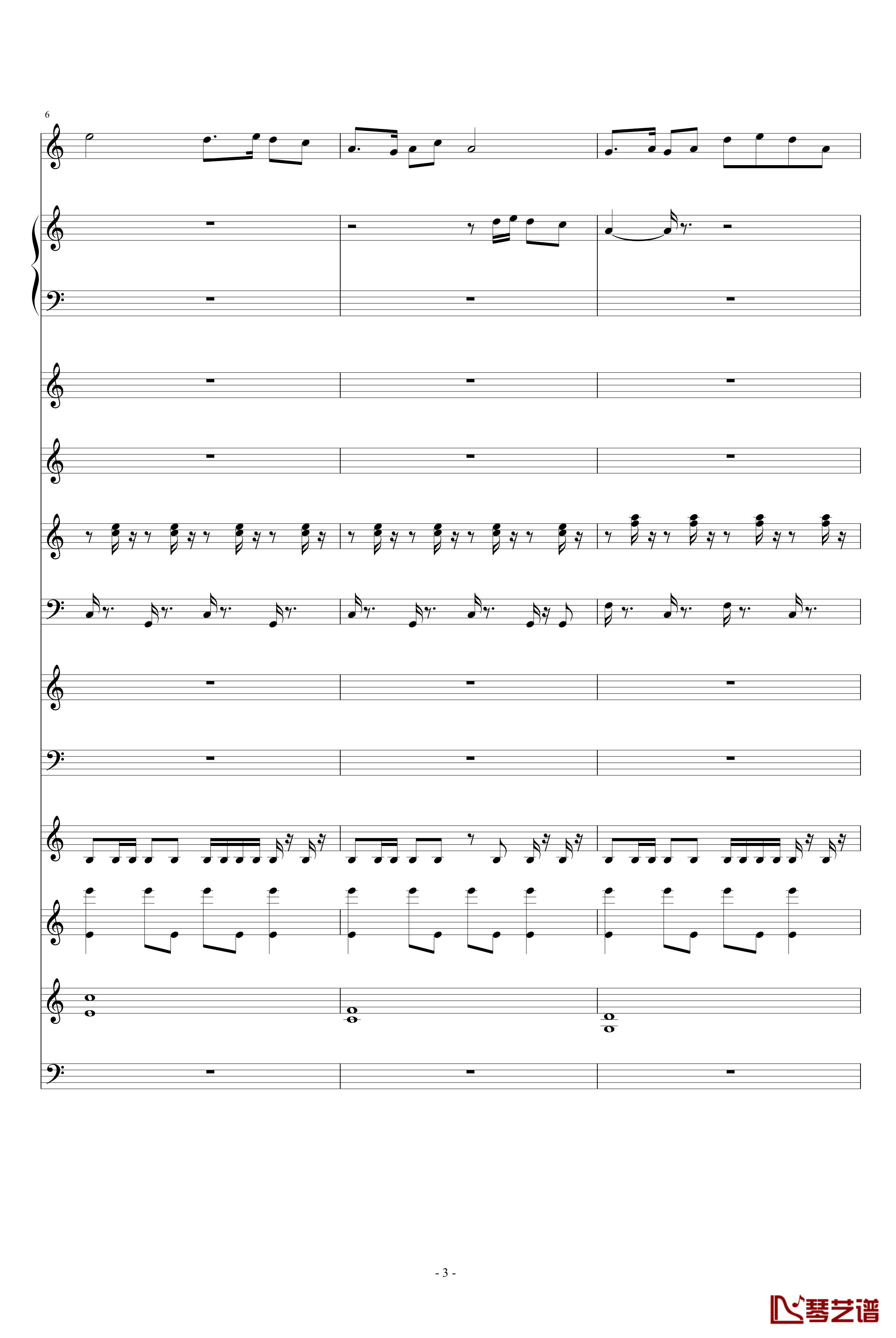 柳岸燕归钢琴谱-中国风-大制作-peterkingily3