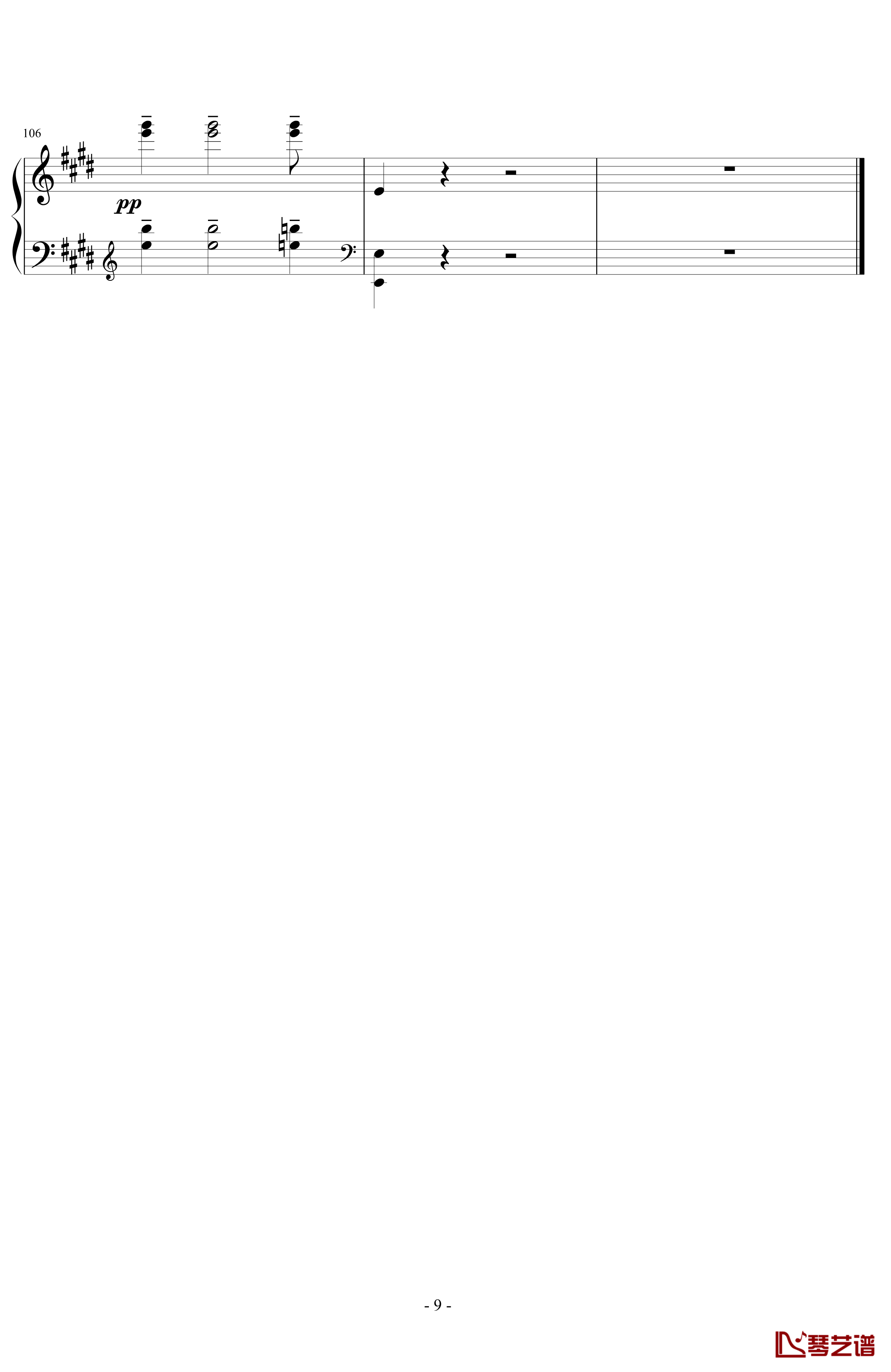 Arabesque钢琴谱-Claude Debussy9