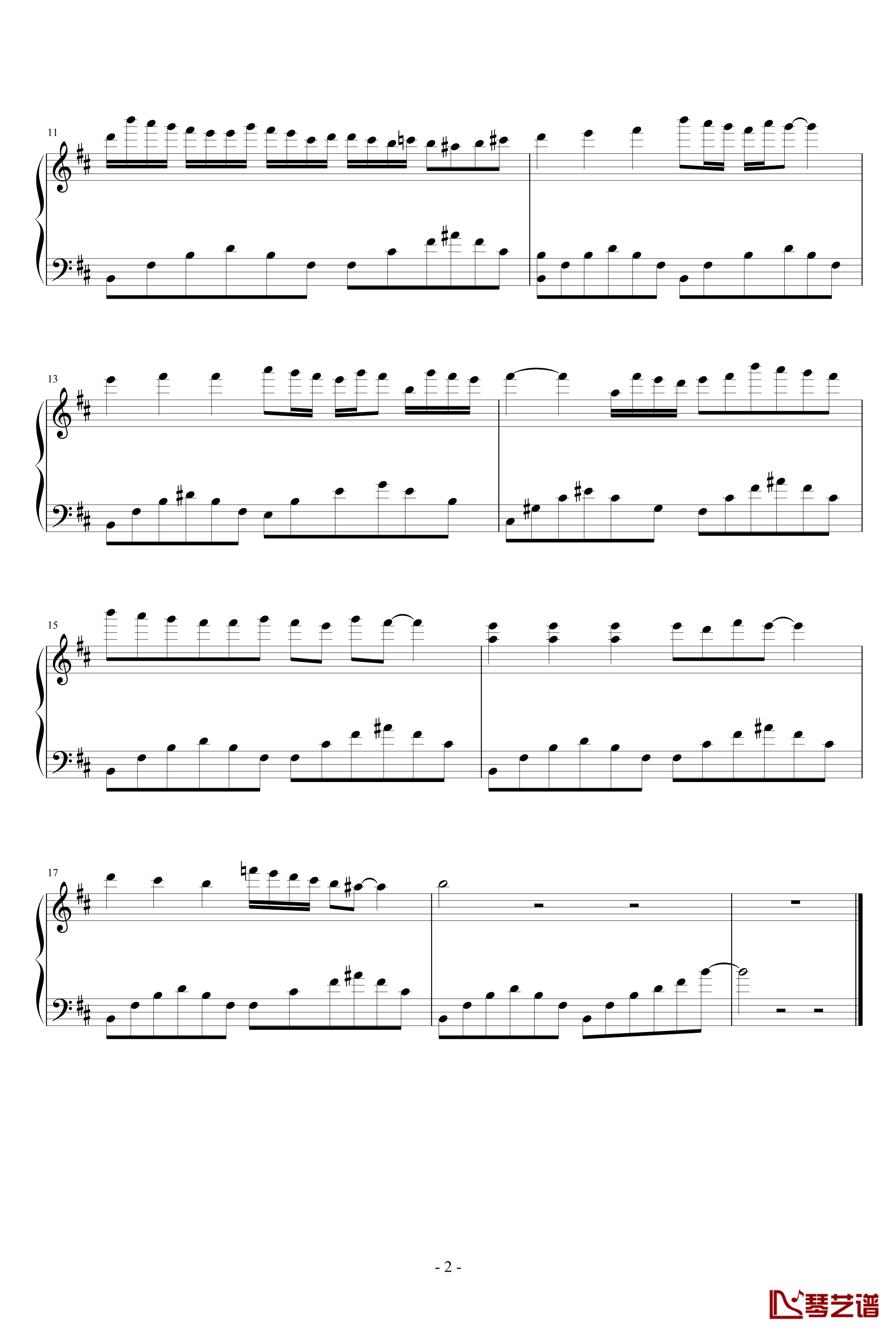 钢琴曲6钢琴谱-11541054772