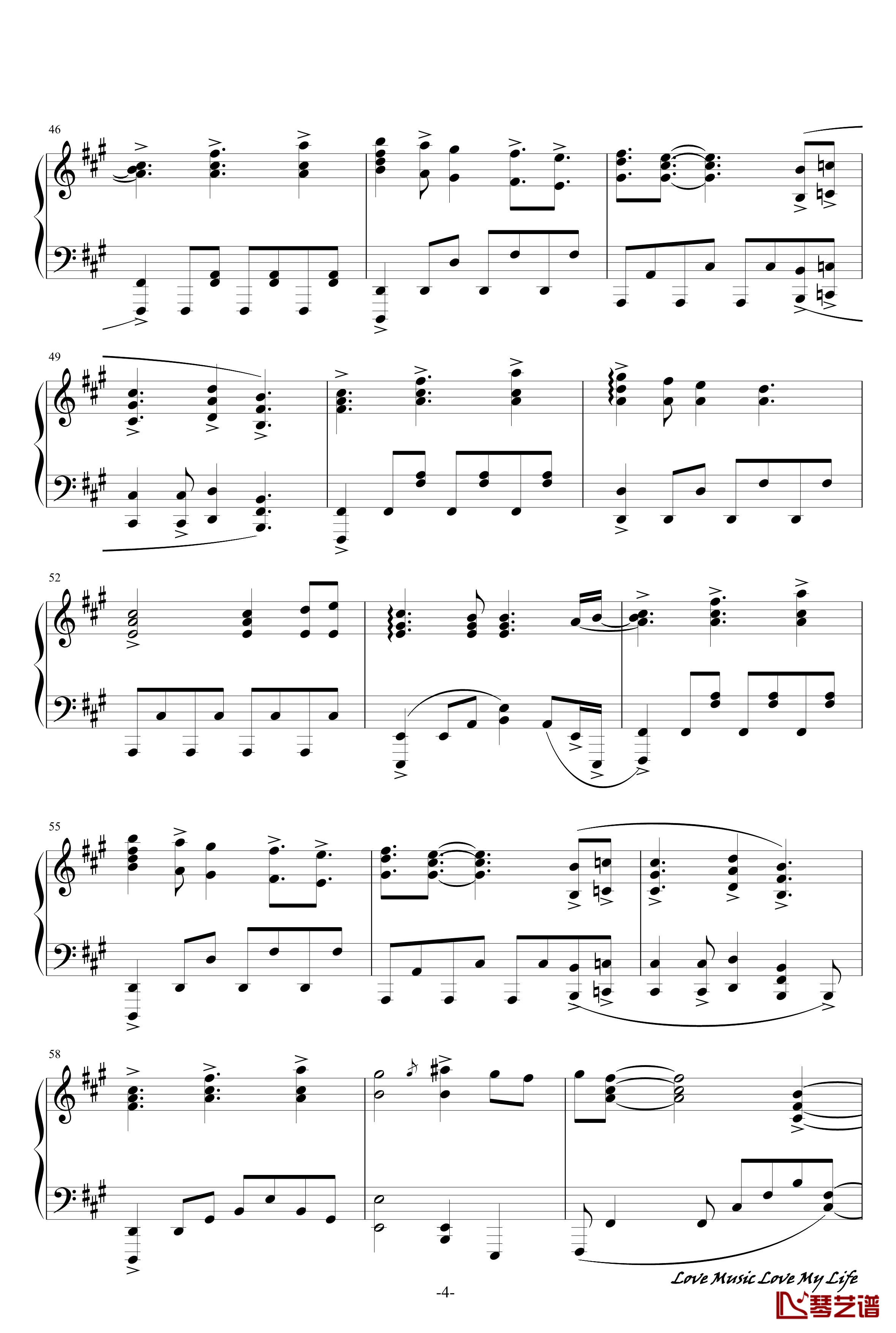 触手猴72首动漫名曲连弹钢琴谱-part 14