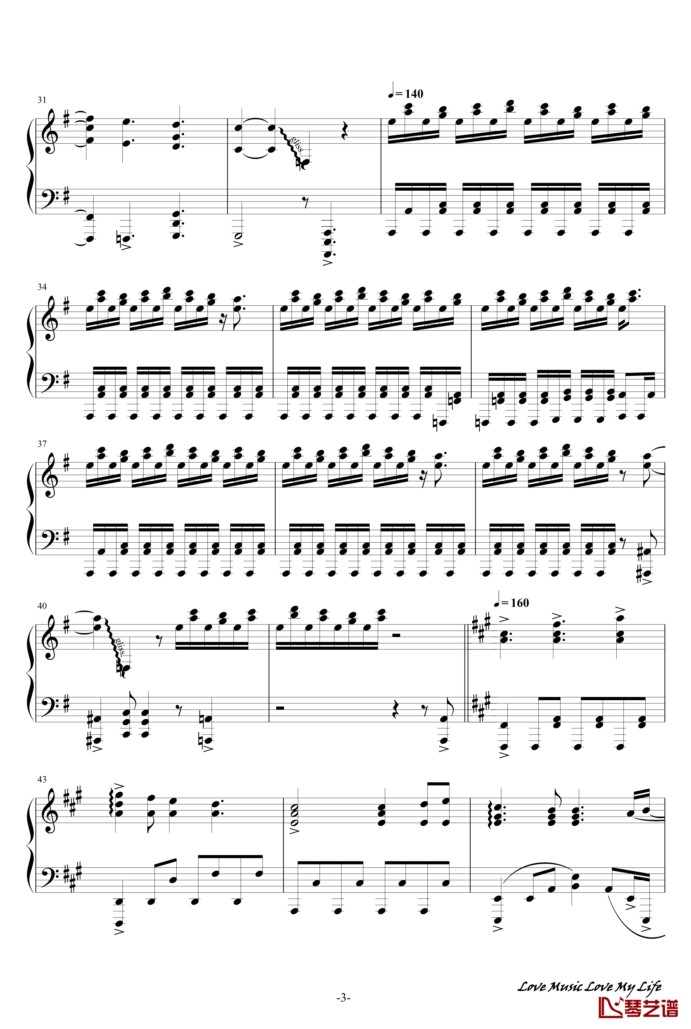触手猴72首动漫名曲连弹钢琴谱-part 13