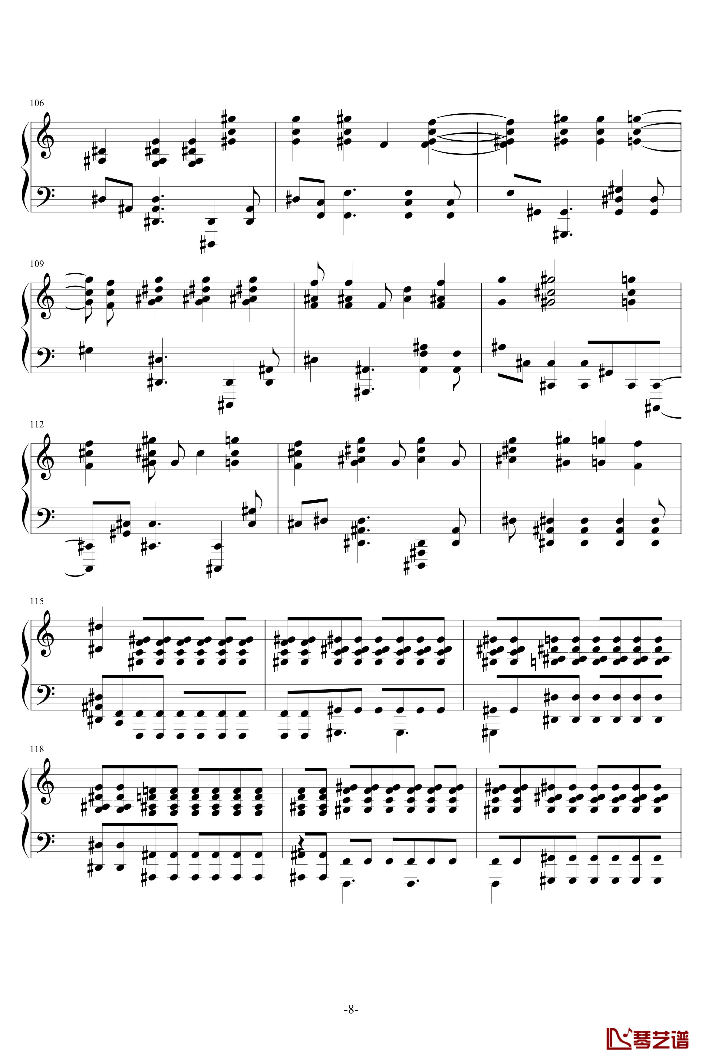 New Divide钢琴谱-Linkin Park-稍难版本-linkin park8