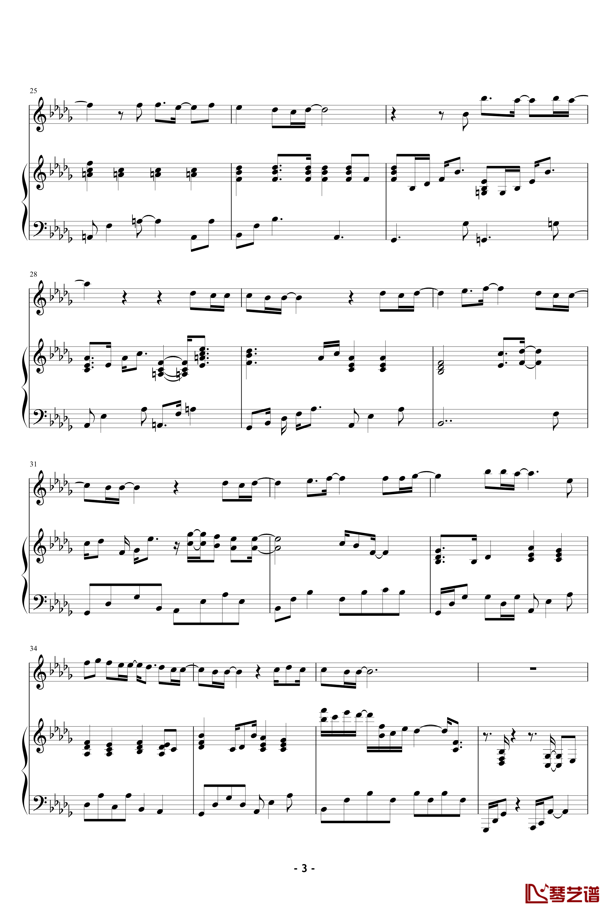 CRUCIFY MY LOVE钢琴谱-X-JAPAN3