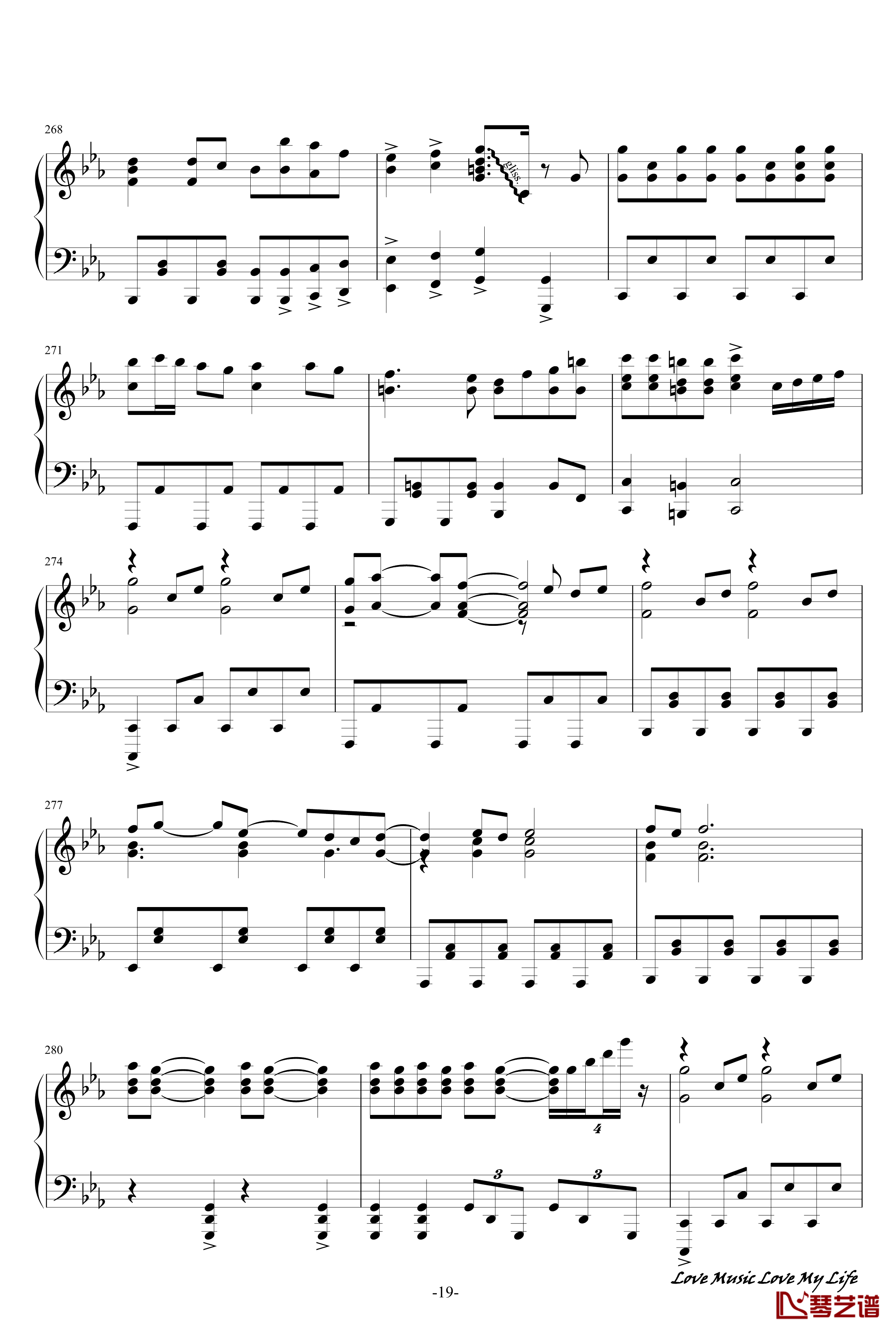 触手猴72首动漫名曲连弹钢琴谱-part 119