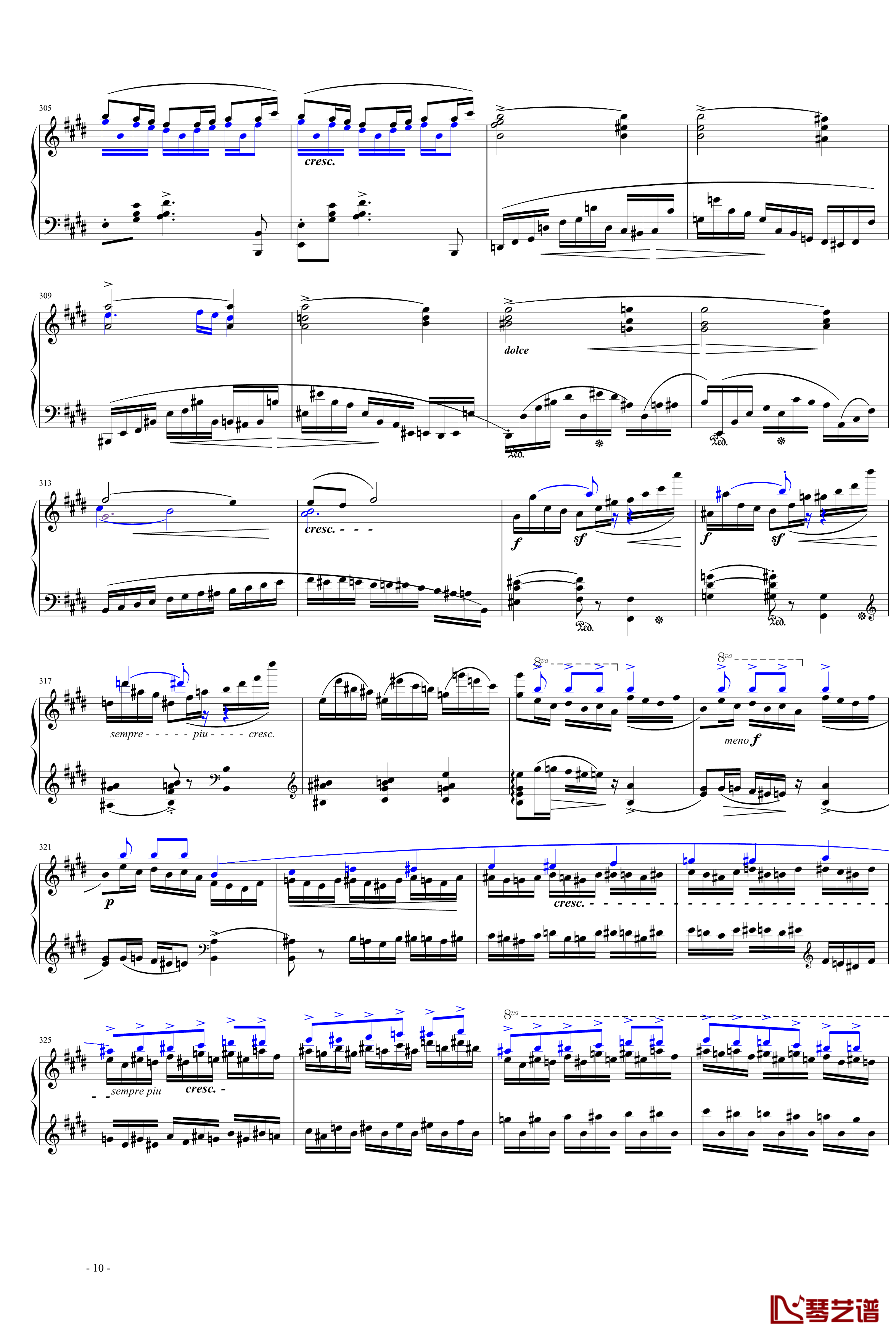 e小调第一钢琴协奏曲第一乐章钢琴谱-肖邦-chopin10