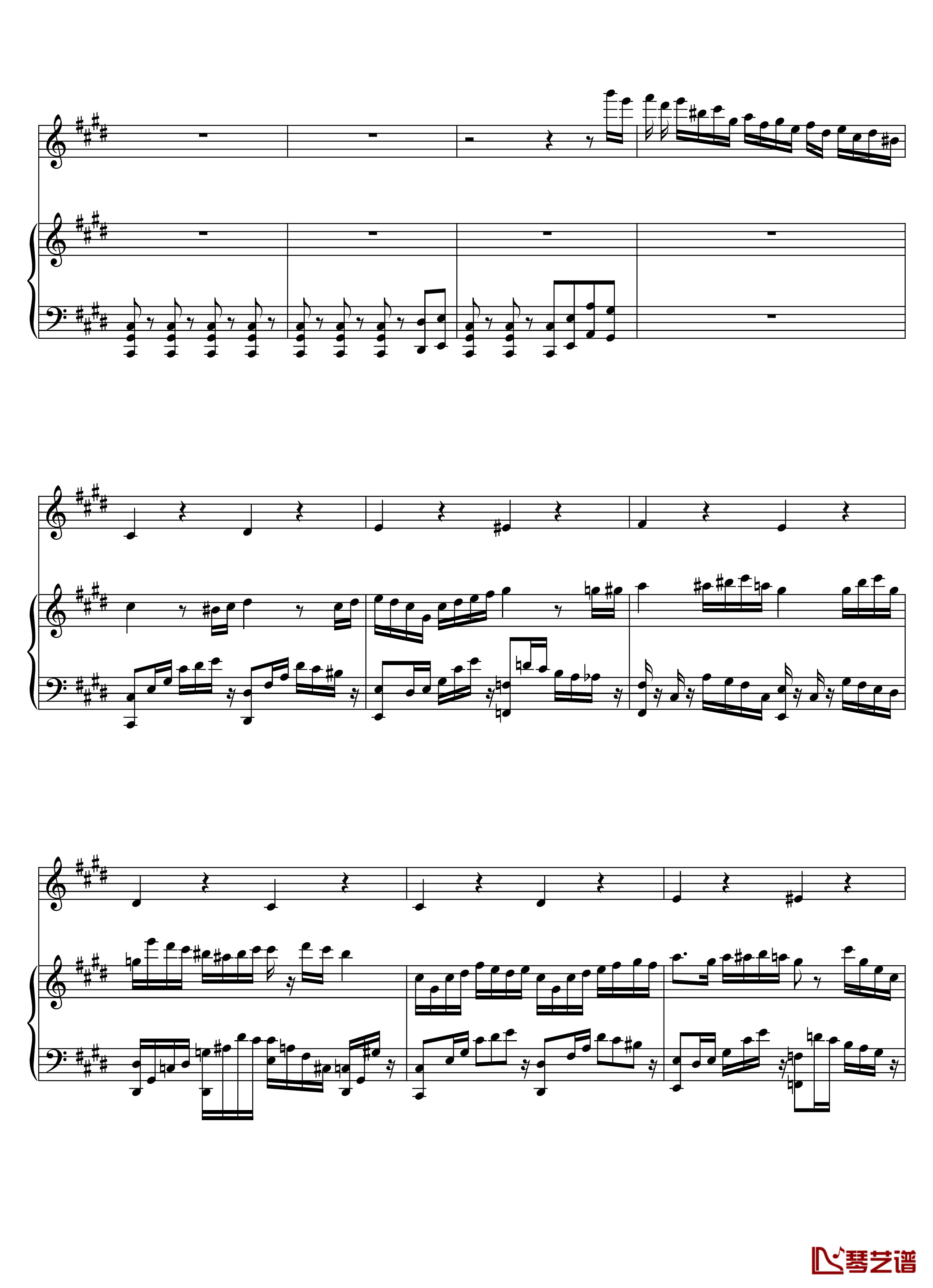Parodia Sonatina钢琴谱-Deemo4