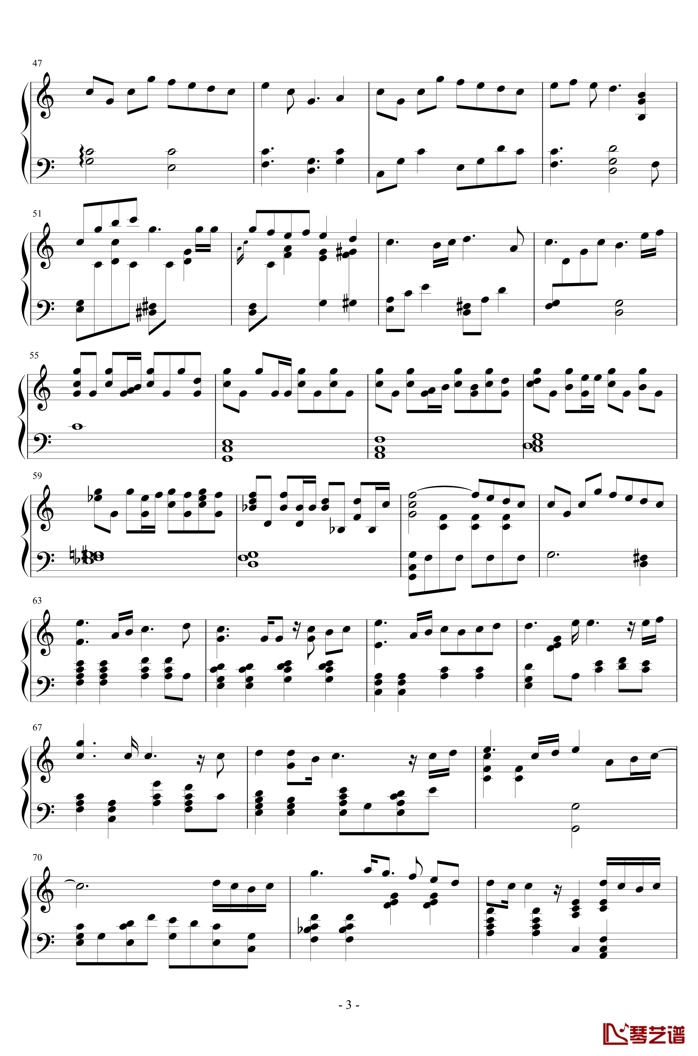 约会大作战II诱宵美九返场曲钢琴谱-My Treasure-独奏版-约会大作战第二季3