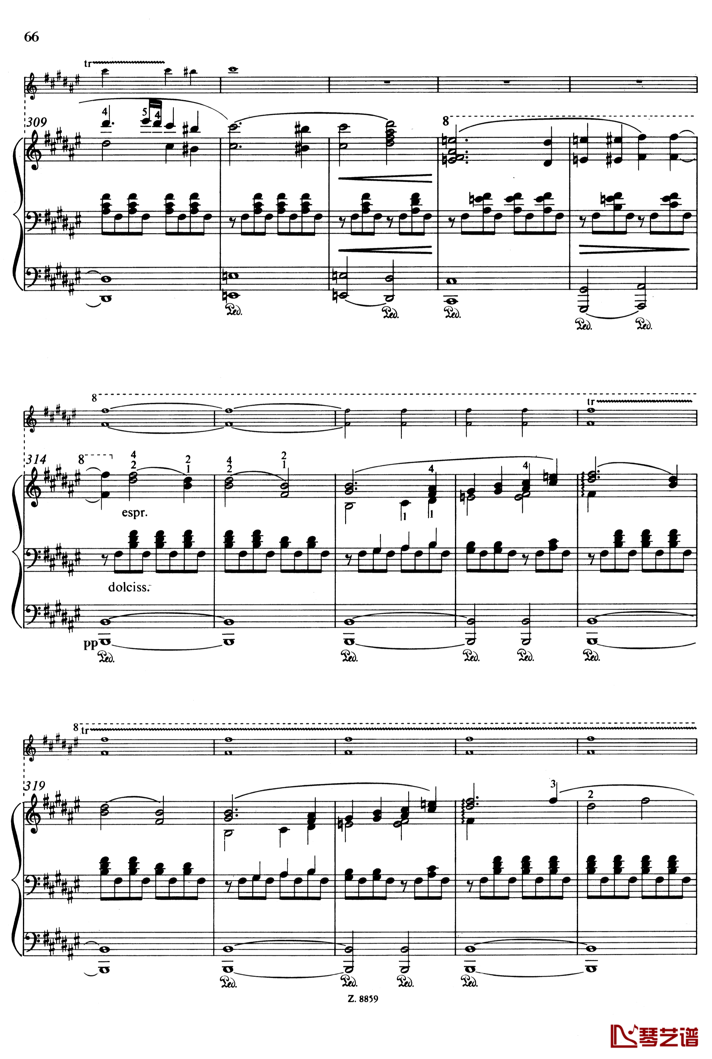 耶稣基督 S.3 选段-牧歌进行曲钢琴谱-李斯特30