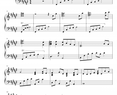 汐钢琴谱-最完美版-Clannad
