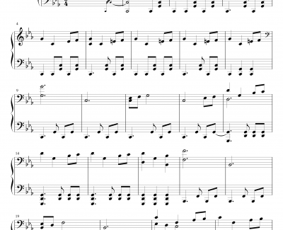 权力的游戏钢琴谱-片头主题曲-权力的游戏