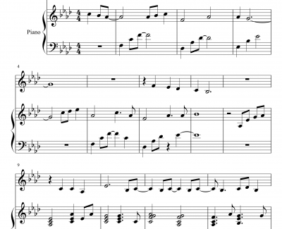 Because of you钢琴谱-Kelly Clarkson