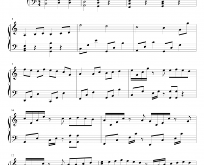卡农钢琴曲钢琴谱-我的野蛮女友插曲-George Winston