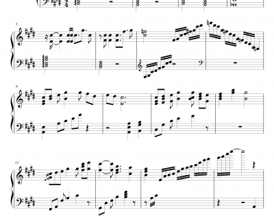 枯叶色橙主题曲钢琴谱-东方妖妖梦