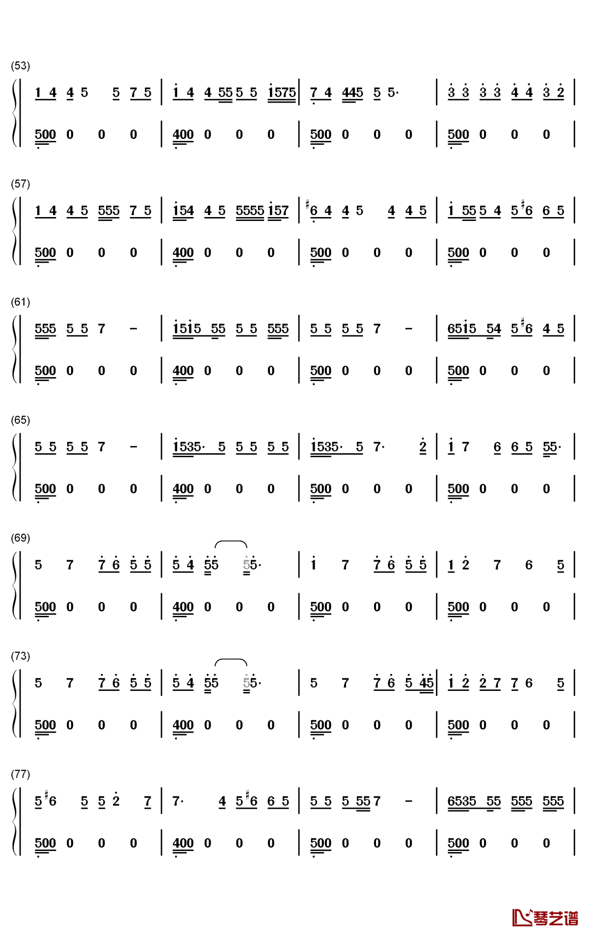 Stupid Love钢琴简谱-数字双手-Lady Gaga3